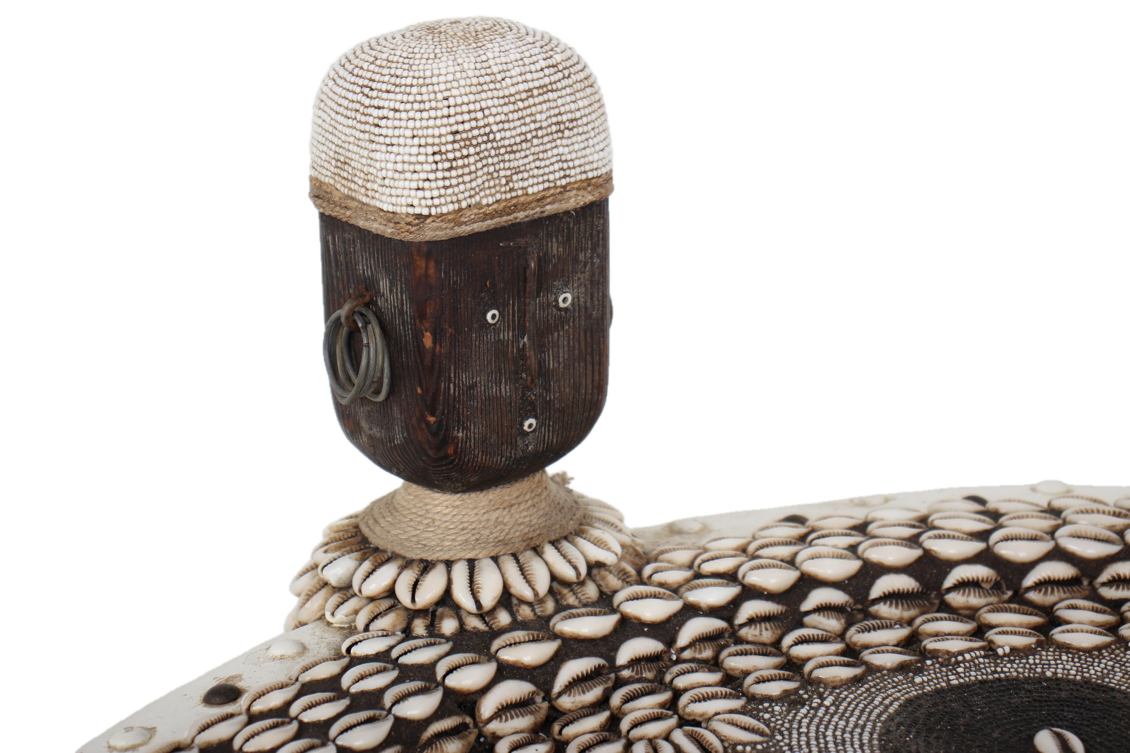 Namji Tribe Beaded Table ~24.0" Tall - New 2025 - Beaded Artifacts