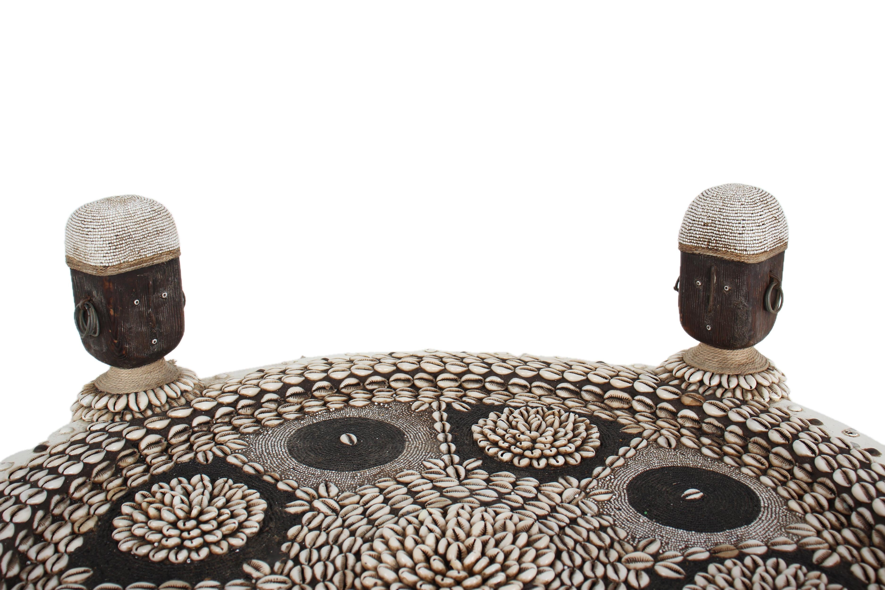 Namji Tribe Beaded Table ~24.0" Tall - New 2025 - Beaded Artifacts