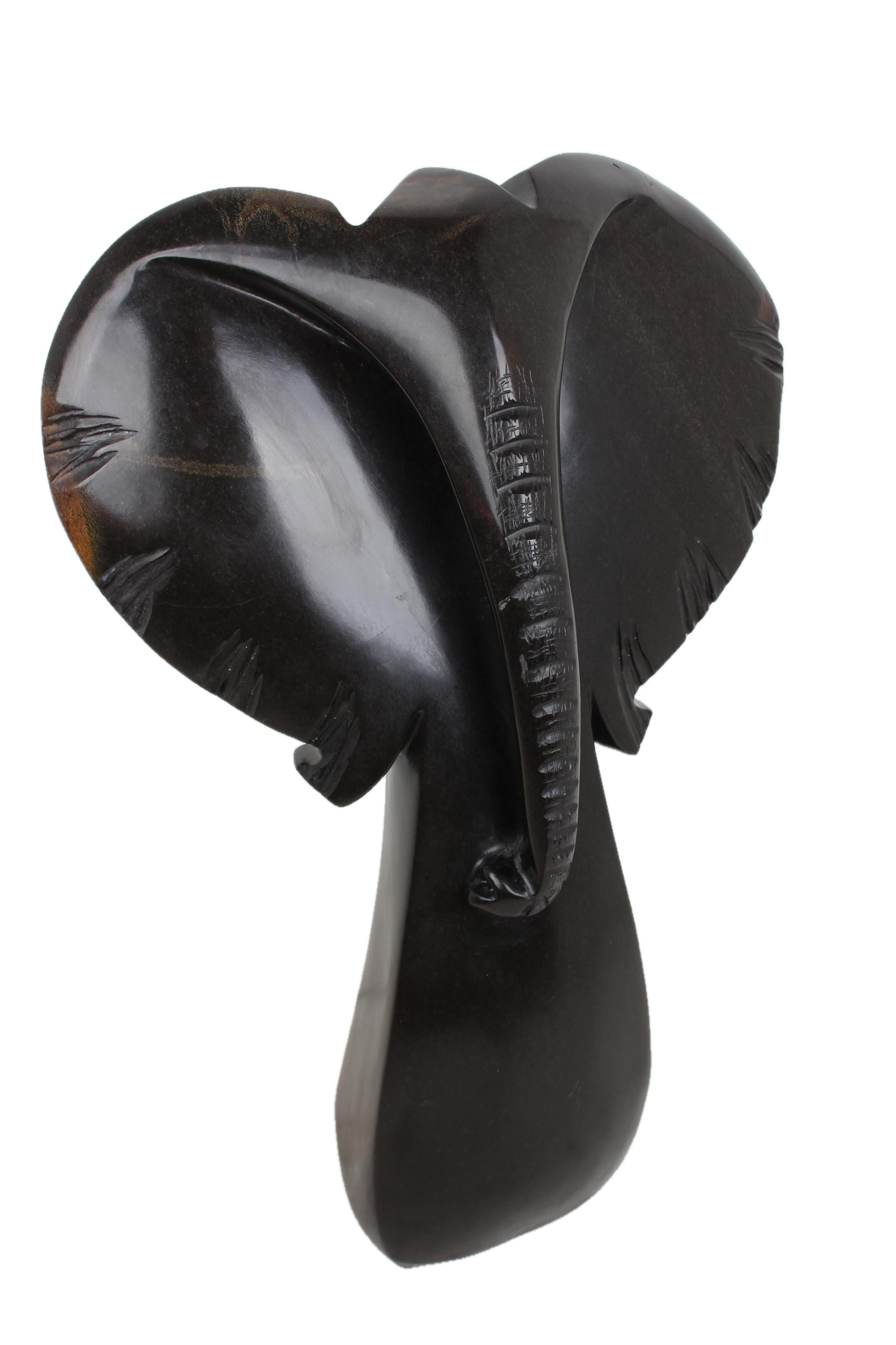 Shona Tribe Springstone Elephant ~31.5" Tall - New 2025 - Shona