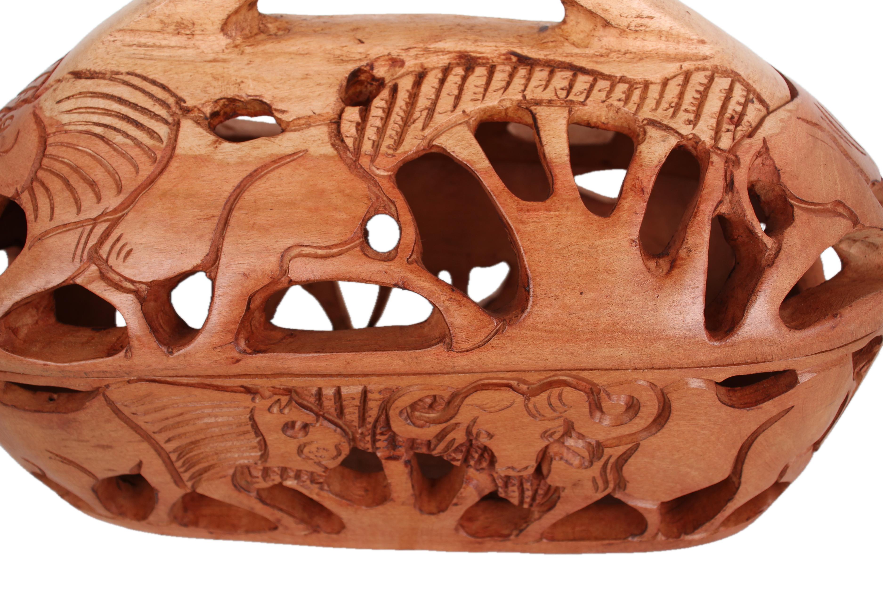 Ndebele/Matabele Tribe Motopo Basket ~6.7" Tall - New 2025 - Wooden and Basket Artifacts