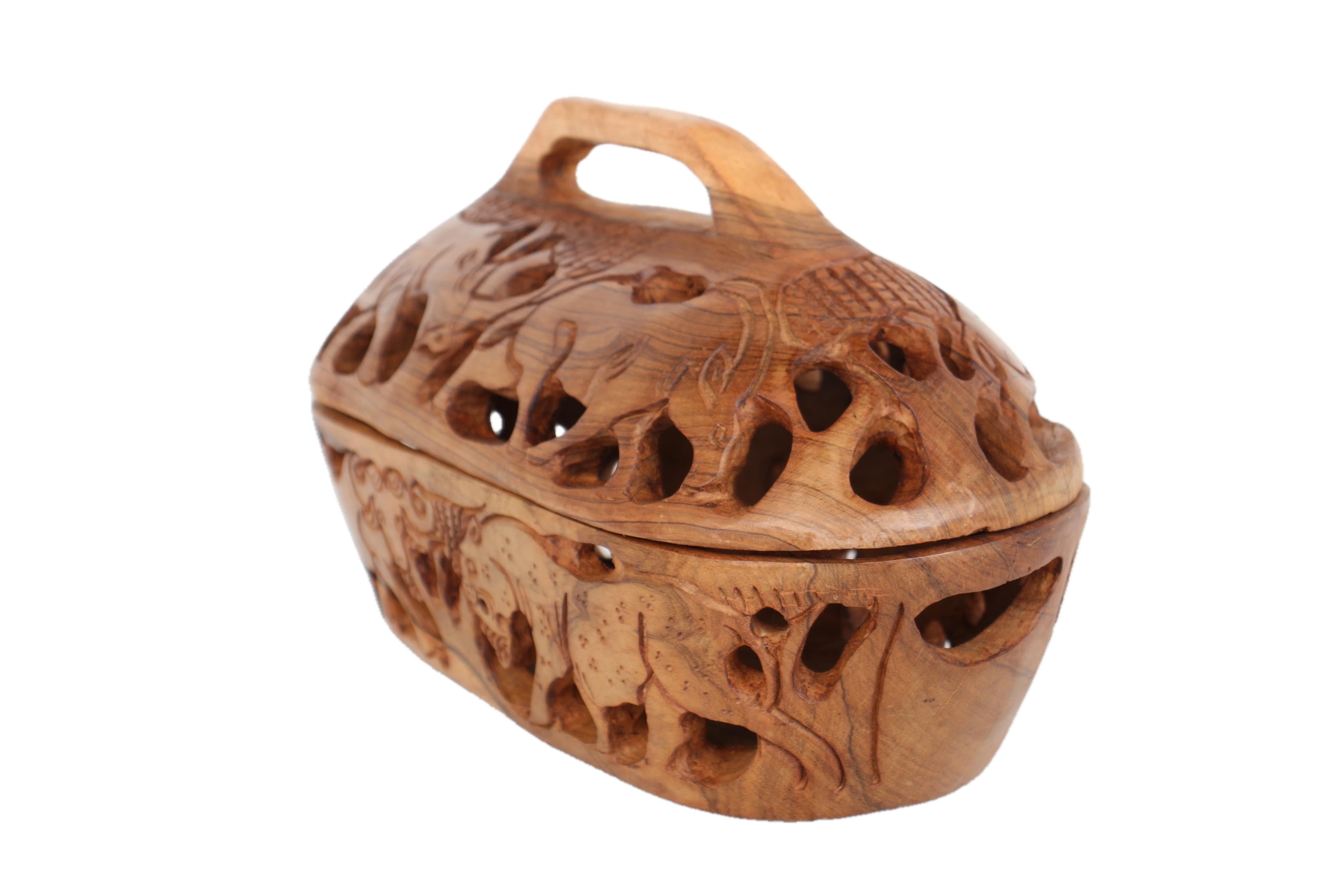 Ndebele/Matabele Tribe Motopo Basket ~8.7" Tall - New 2025 - Wooden and Basket Artifacts