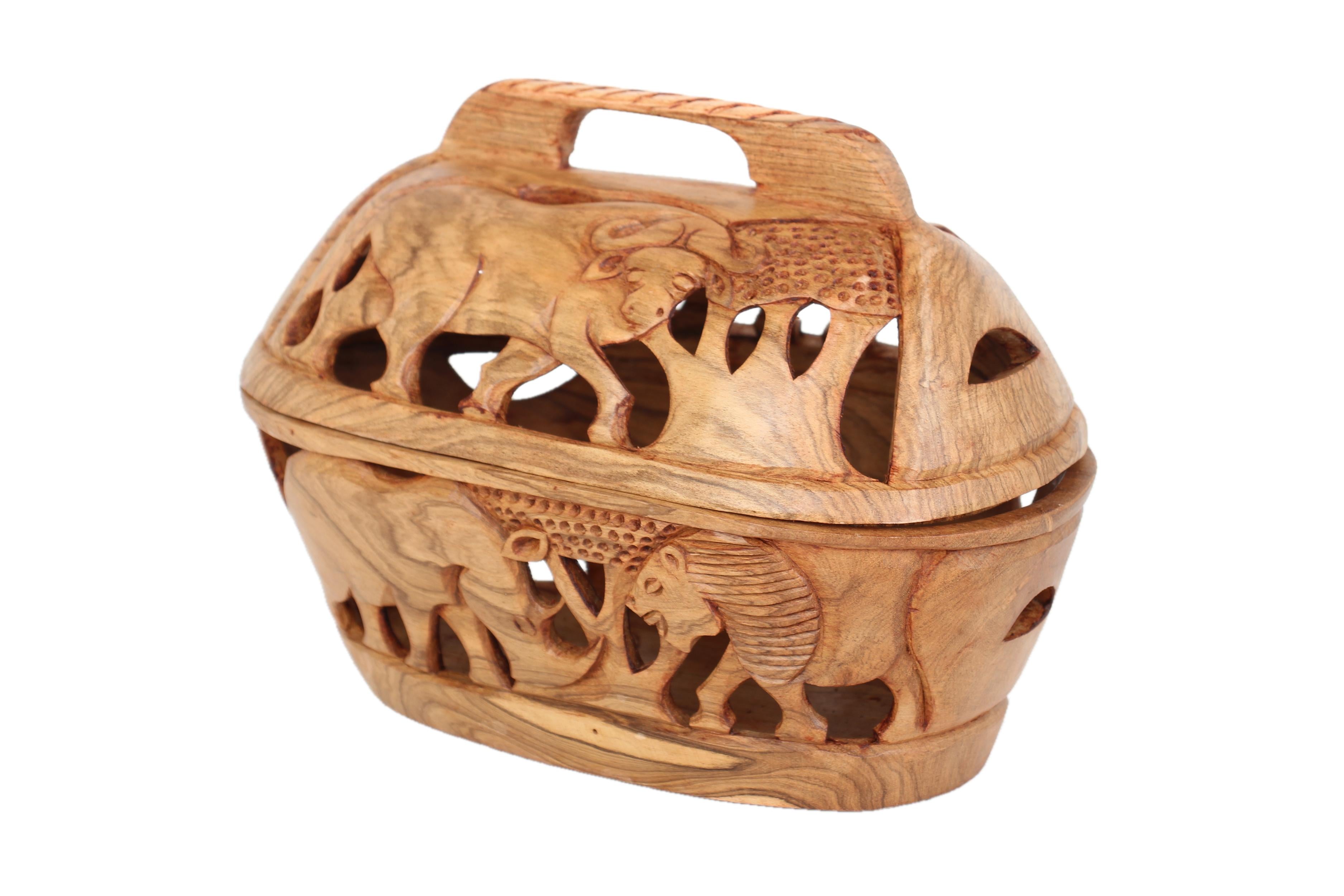 Ndebele/Matabele Tribe Motopo Basket ~9.4" Tall - New 2025 - Wooden and Basket Artifacts