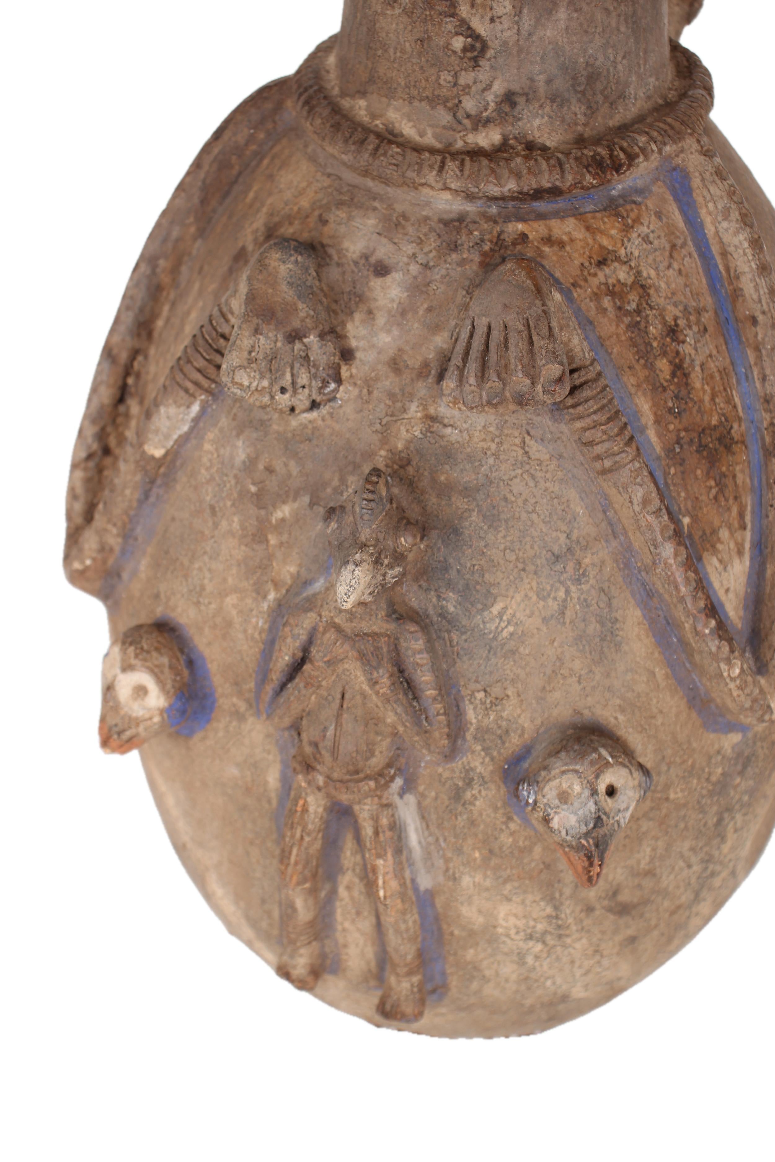 Igbo/Ibo Tribe Terracotta Antique Duck ~24.8" Tall - New 2025 - West African Artifacts