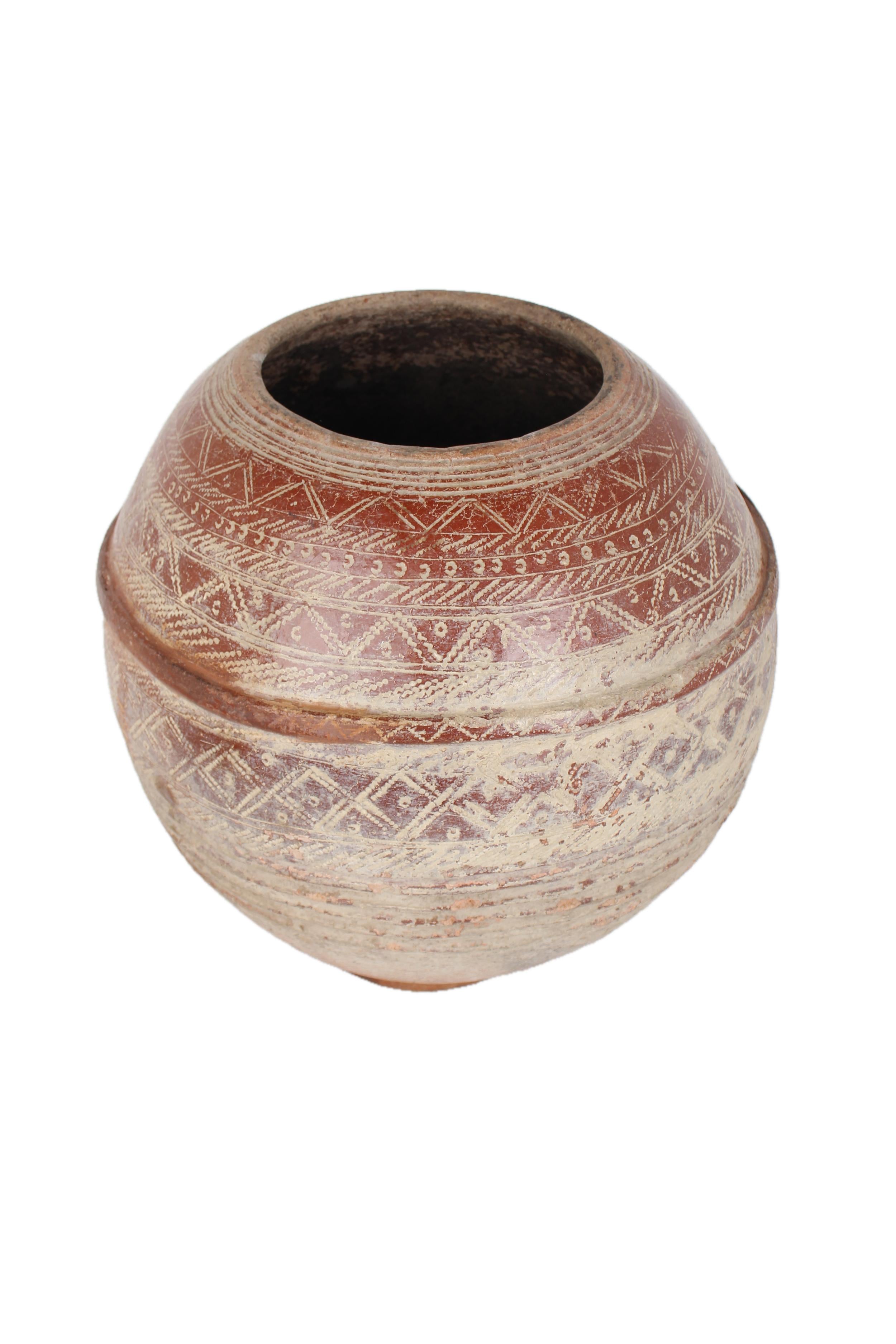 Igbo/Ibo Tribe Terracotta Antique Pot ~16.5" Tall - New 2025