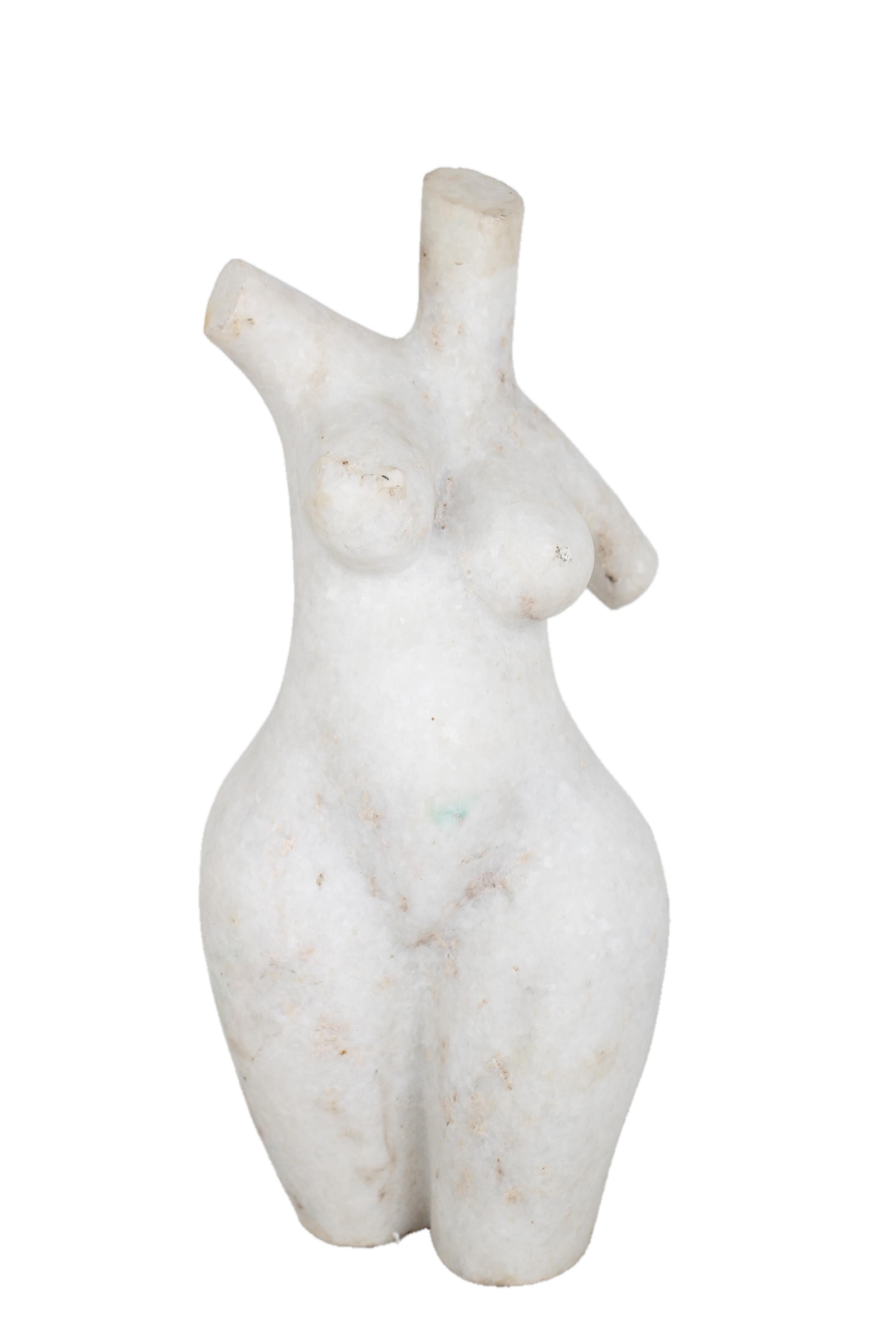 Shona Tribe Dolomite Stone Female Torsos ~14.6" Tall - New 2025