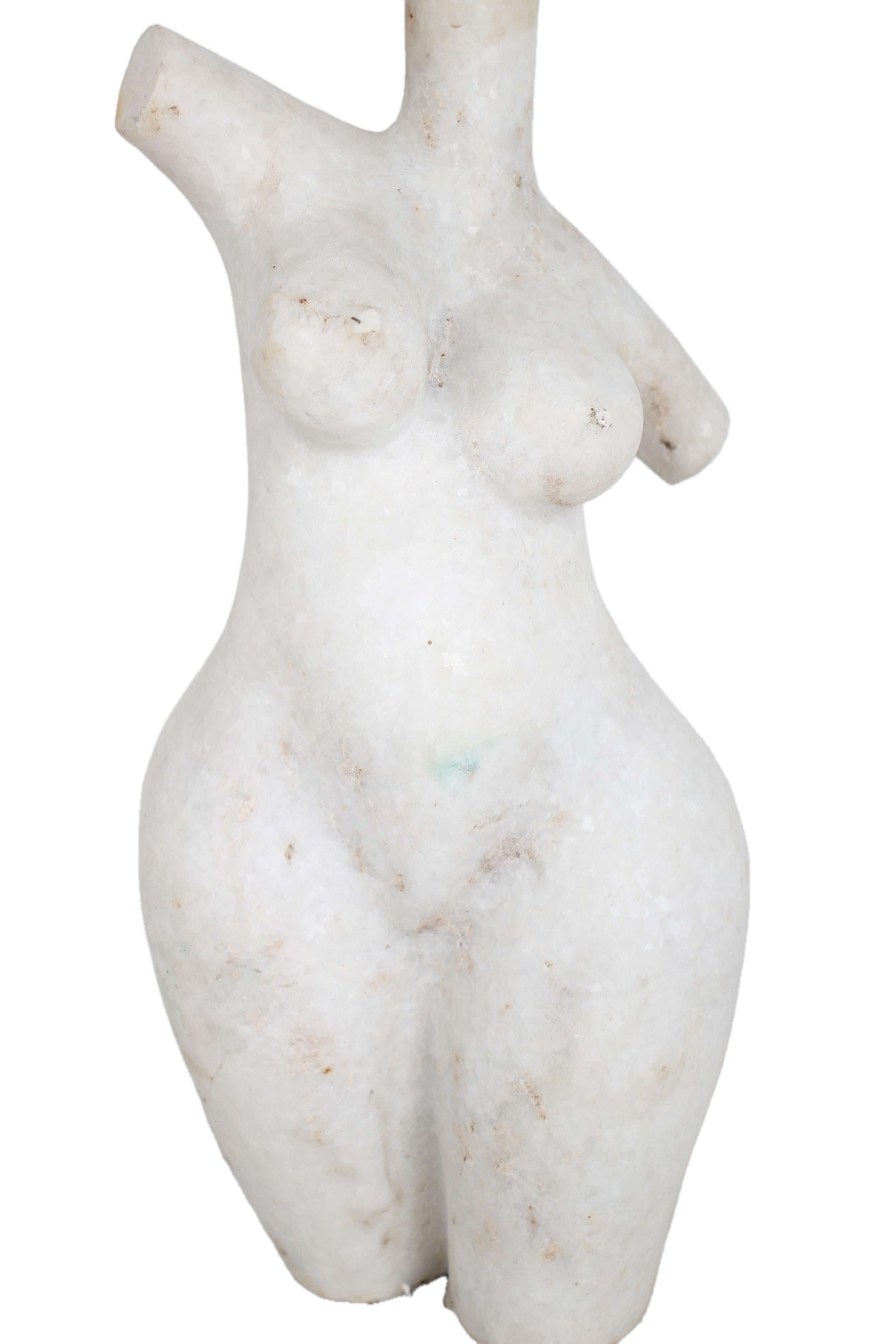 Shona Tribe Dolomite Stone Female Torsos ~14.6" Tall - New 2025