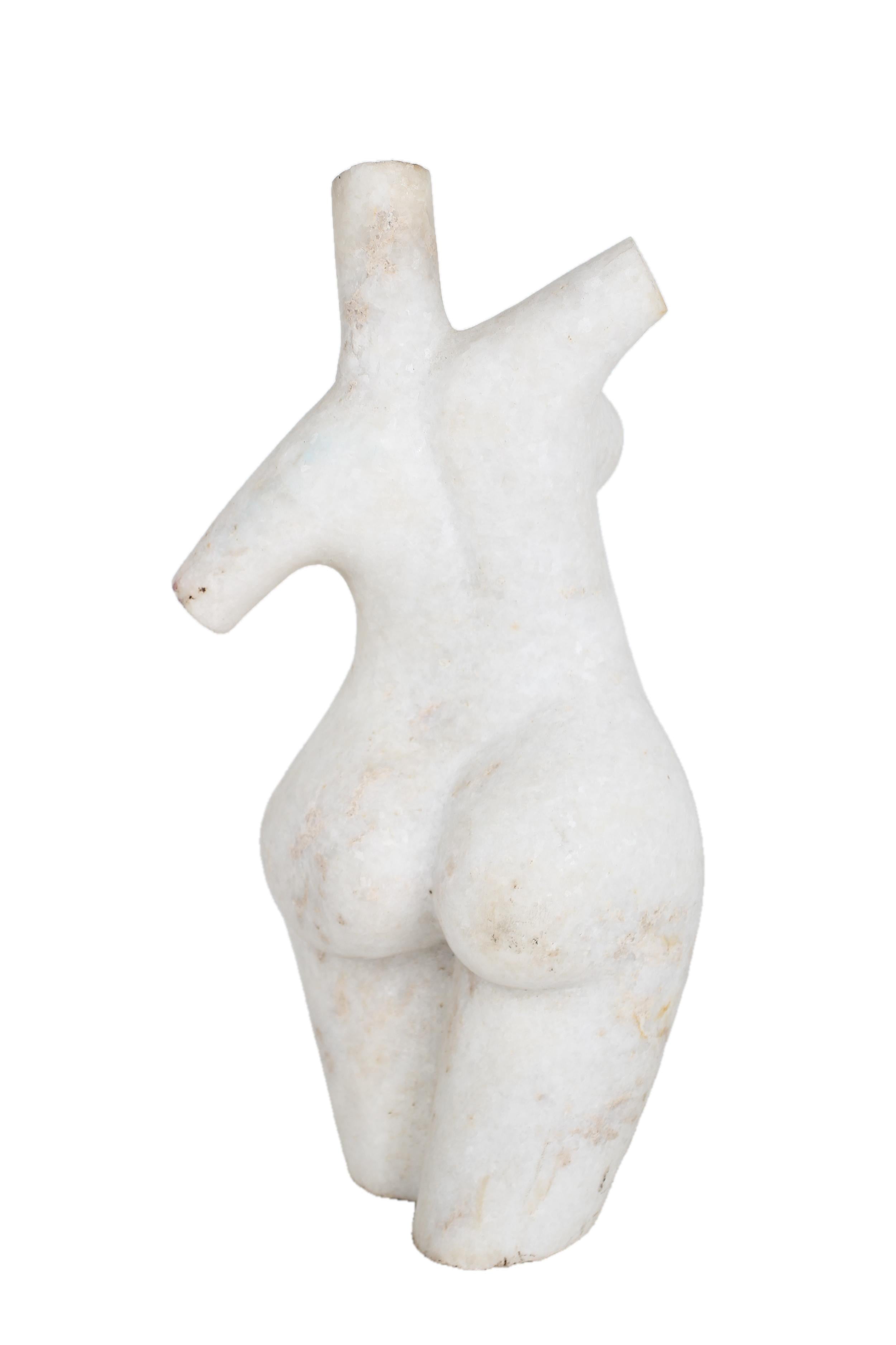 Shona Tribe Dolomite Stone Female Torsos ~14.6" Tall - New 2025 - Shona Stone