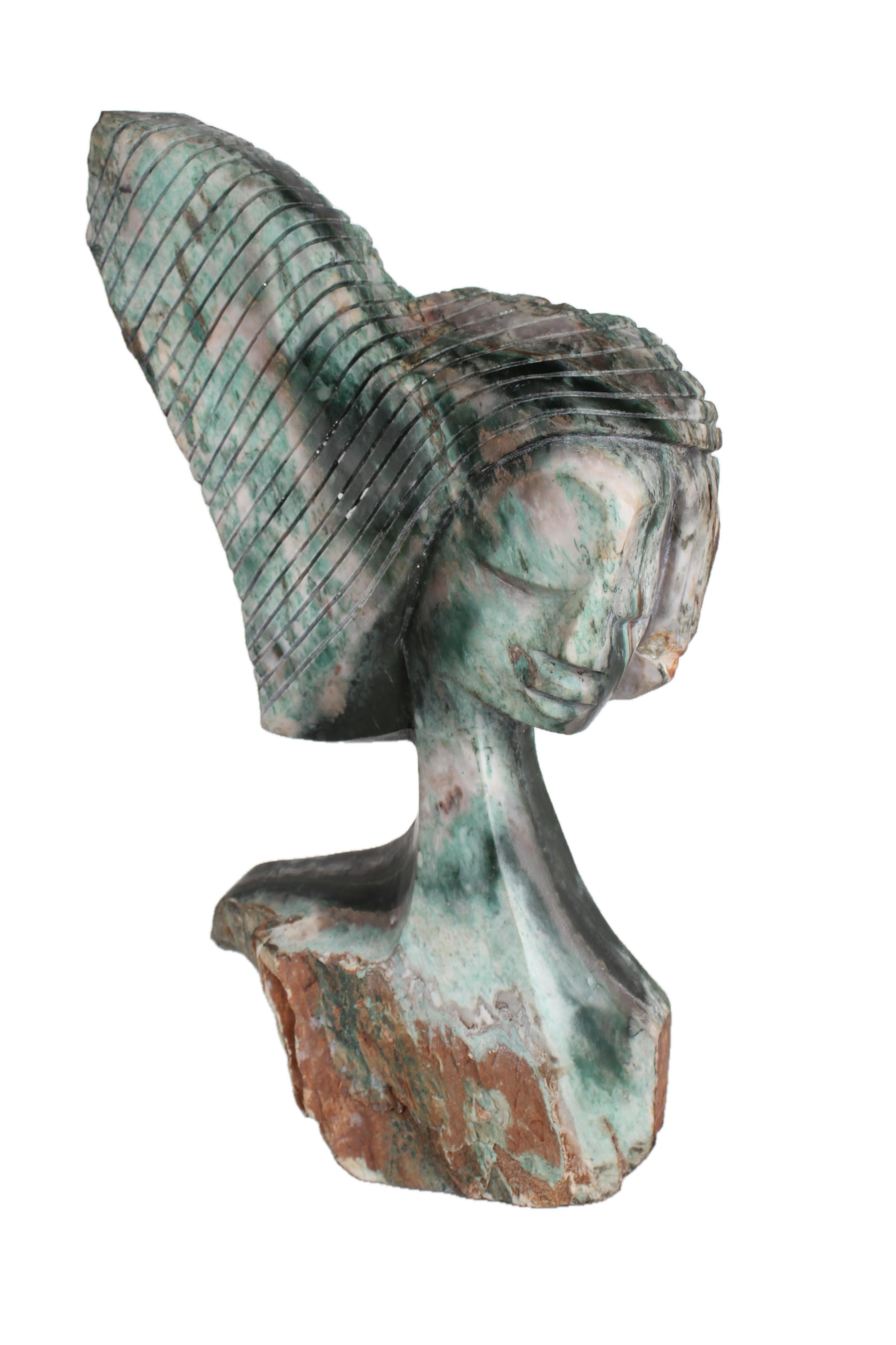 Shona Tribe Opal Stone Princess ~26.8" Tall - New 2025