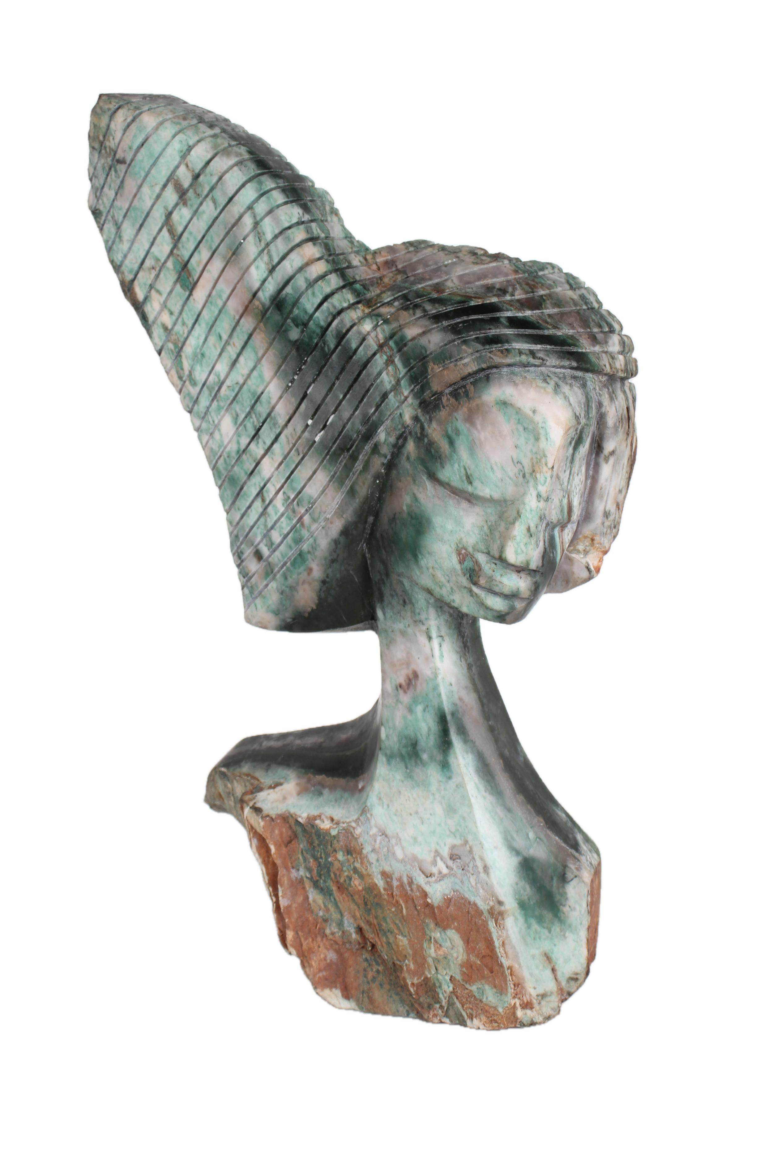 Shona Tribe Opal Stone Princess ~26.8" Tall - New 2025