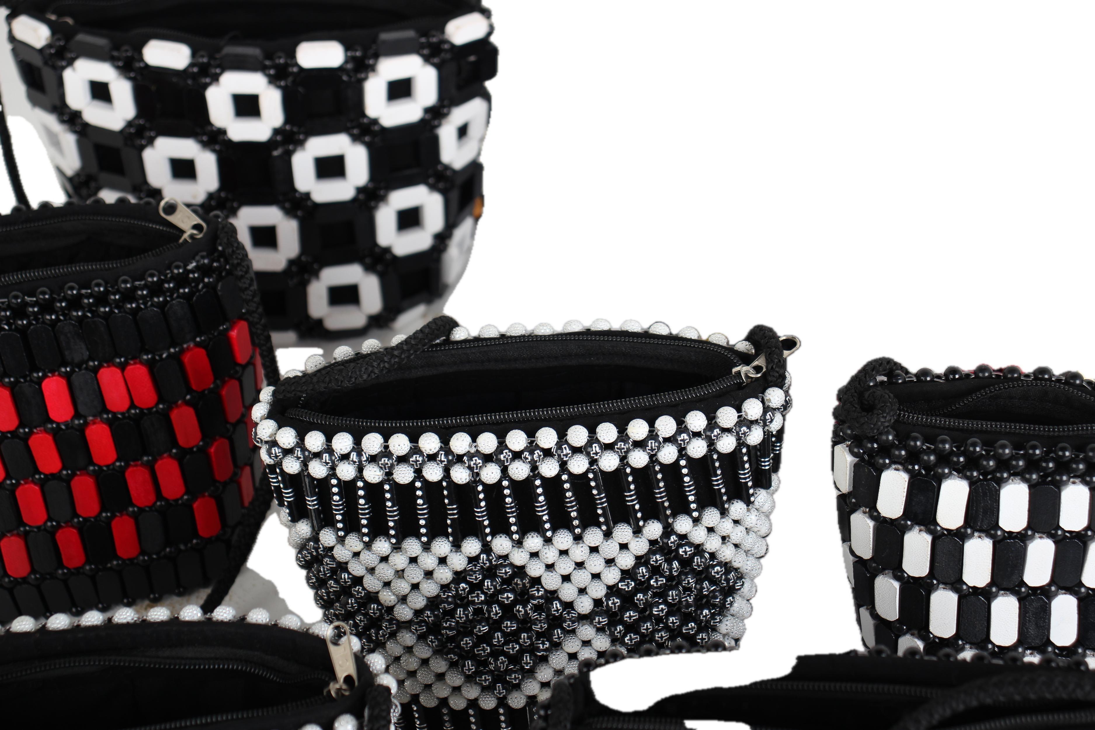 Kikuyu Tribe Beaded Bags ~6.3" Tall - New 2025 - Beaded Artifacts