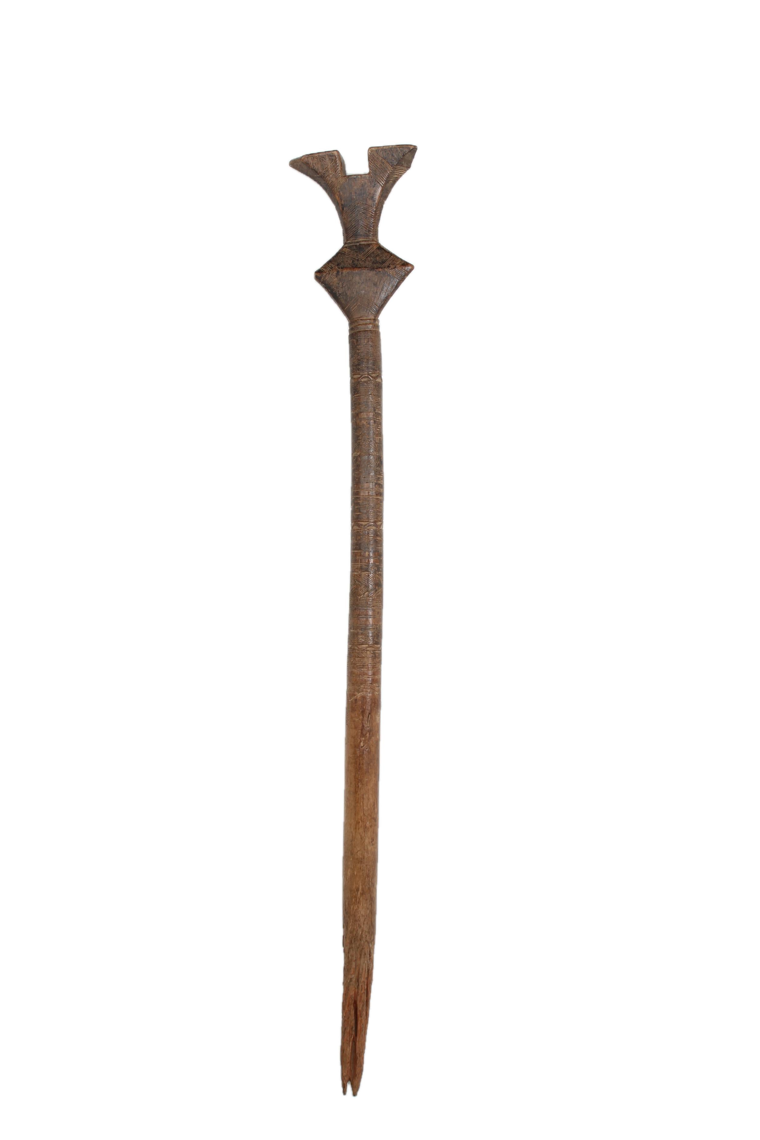 Tuareg Tribe Walking Stick ~44.5" Tall - New 2025