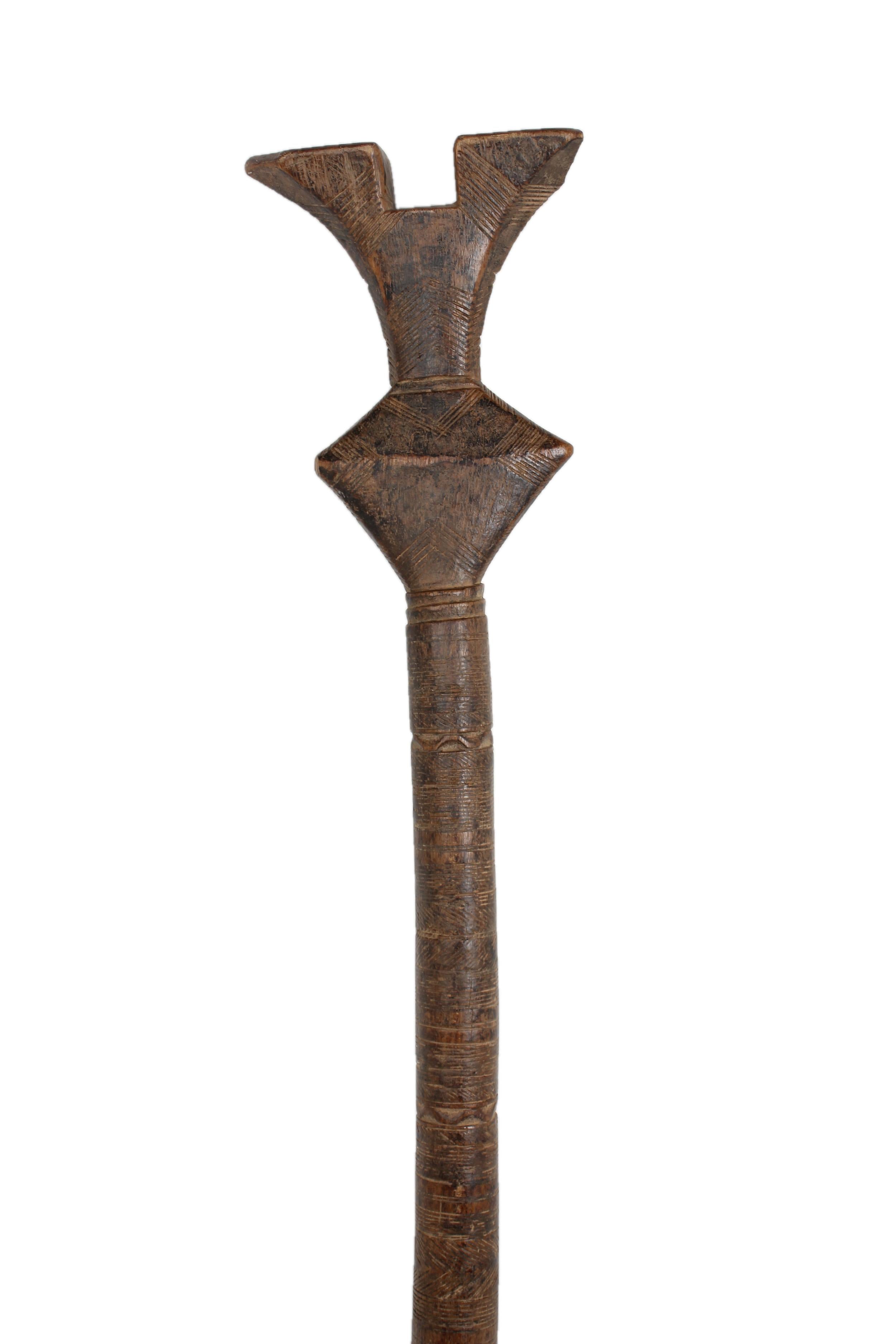 Tuareg Tribe Walking Stick ~44.5" Tall - New 2025