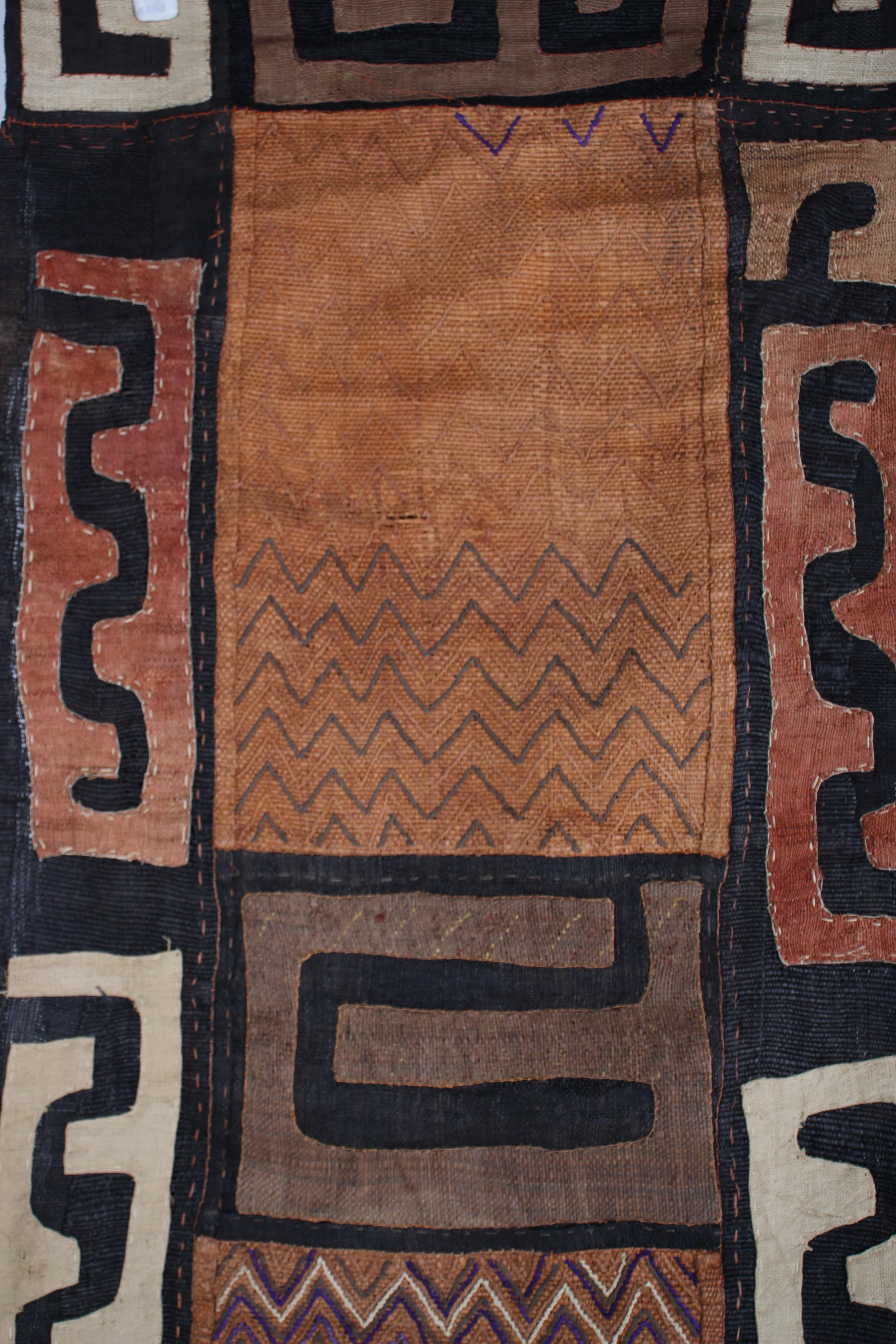 Kuba/Bakuba Tribe African Fabric ~157.5" Tall - New 2025 - African Fabric