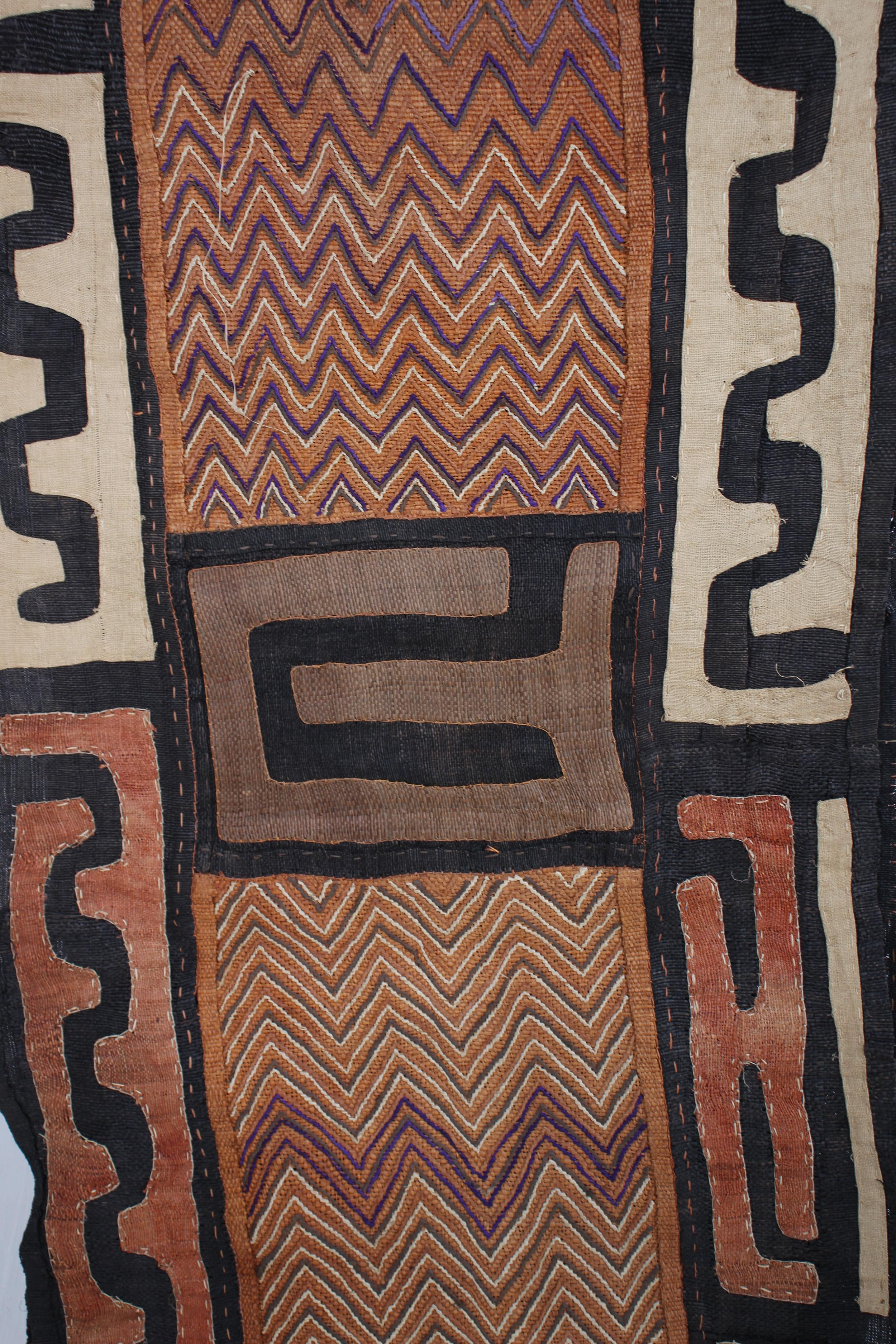 Kuba/Bakuba Tribe African Fabric ~157.5" Tall - New 2025 - African Fabric