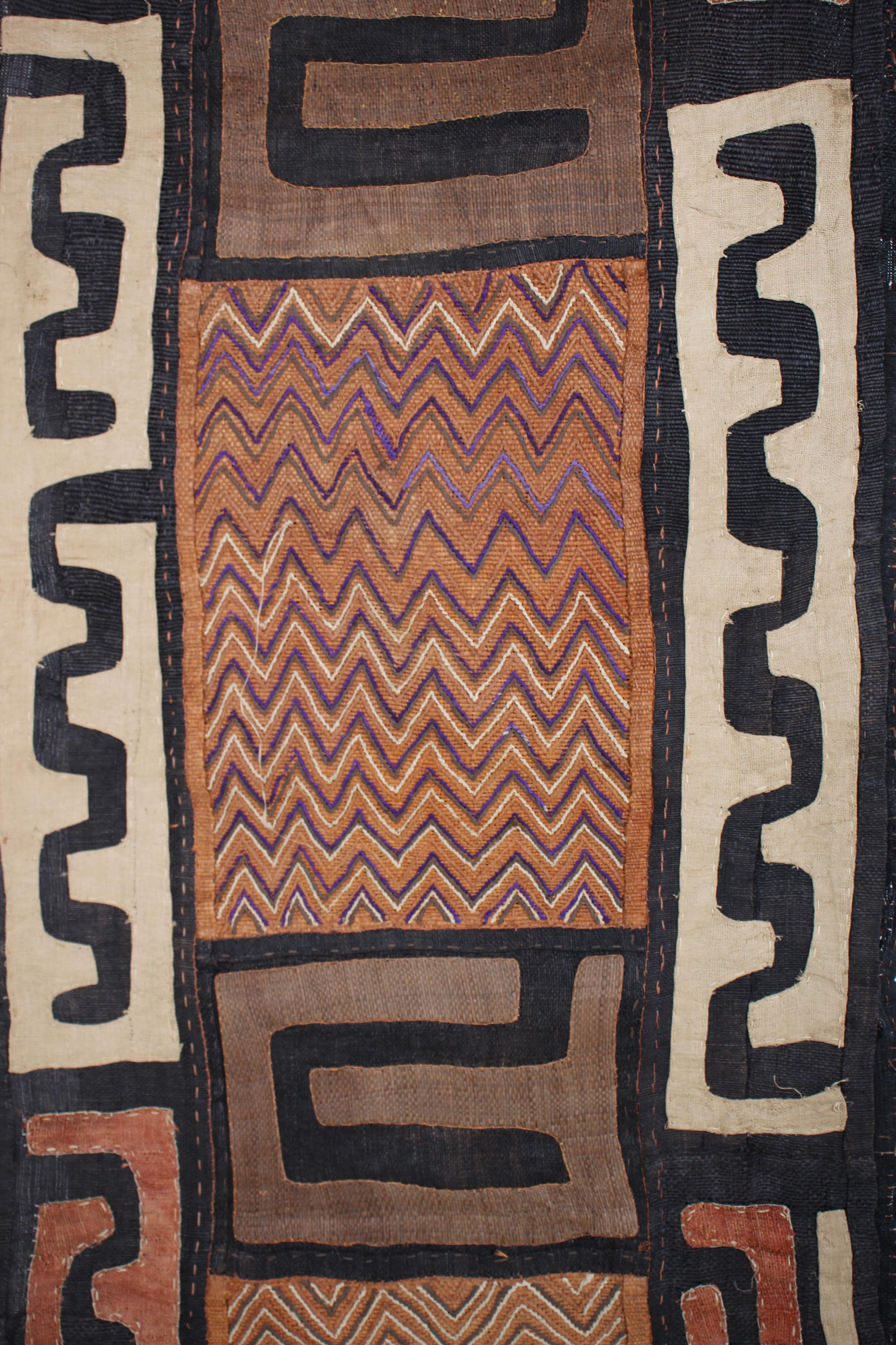 Kuba/Bakuba Tribe African Fabric ~157.5" Tall - New 2025 - African Fabric