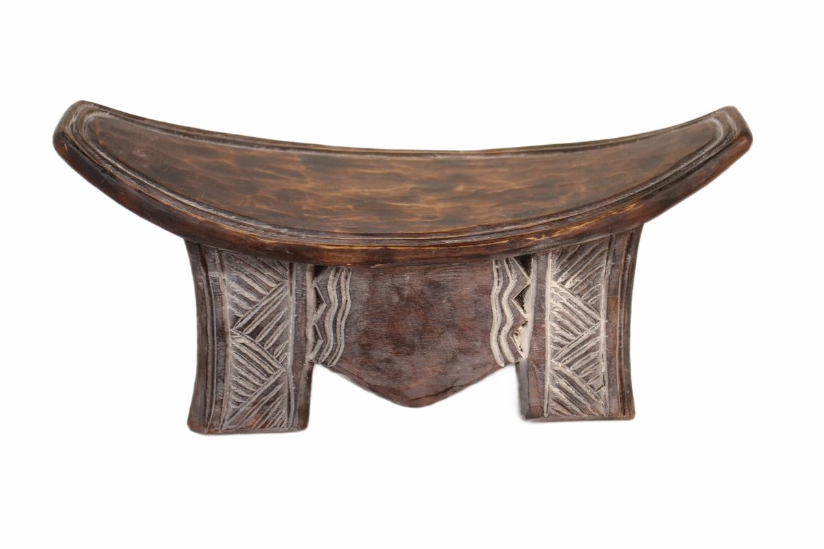 Ashanti Tribe Wooden Stools ~9.1" Tall (New 2026) - Furniture