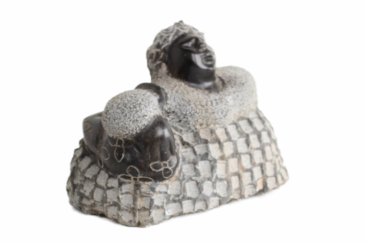 Shona Tribe Springstone Fat Mamas ~7.1" Tall (New 2026) - Sculpture & Statuary