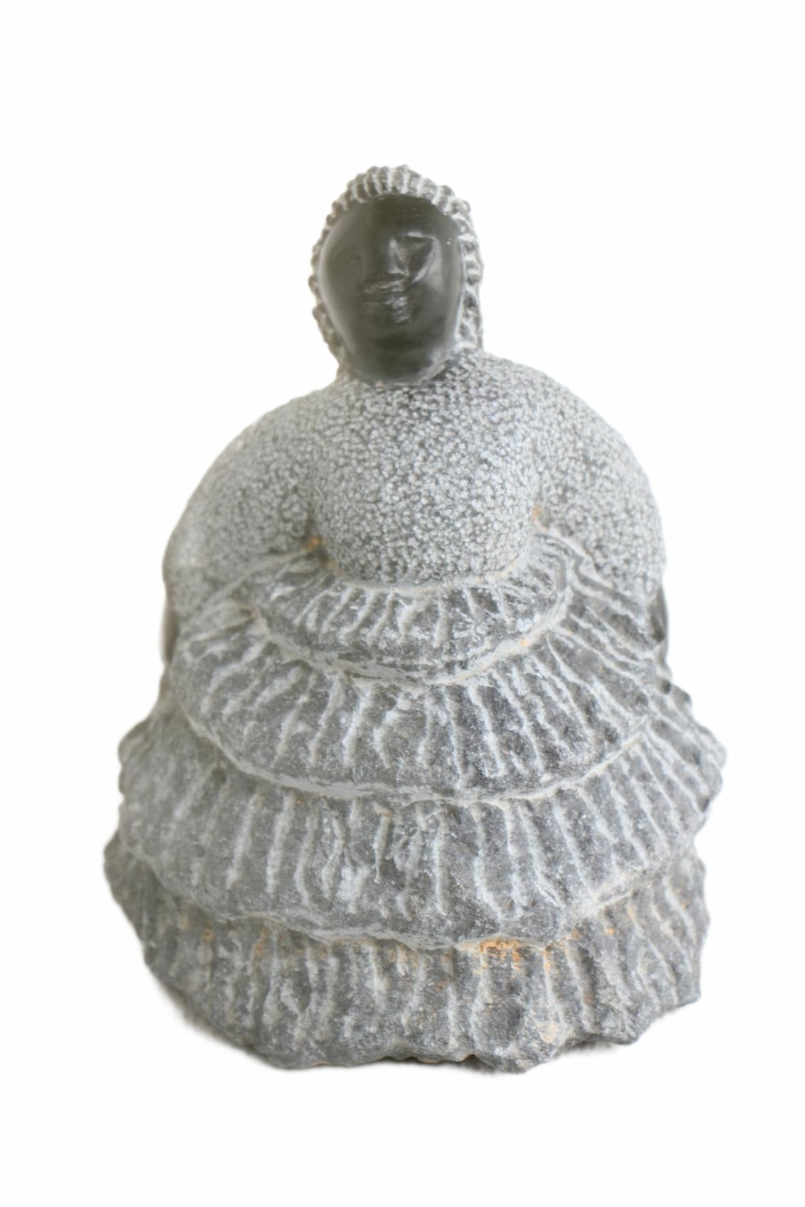 Shona Tribe Springstone Fat Mamas ~9.1" Tall (New 2026) - Sculpture & Statuary