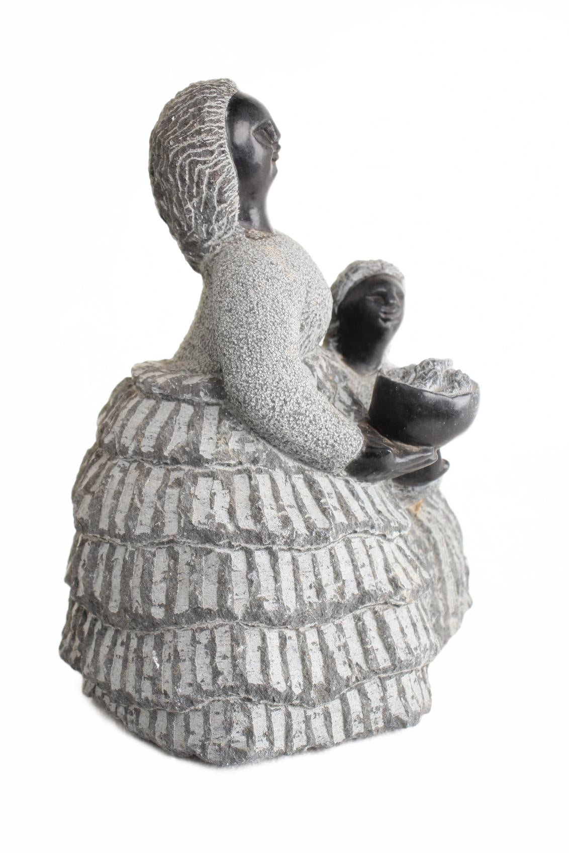 Shona Tribe Springstone Fat Mamas ~13.8" Tall (New 2026) - Sculpture & Statuary