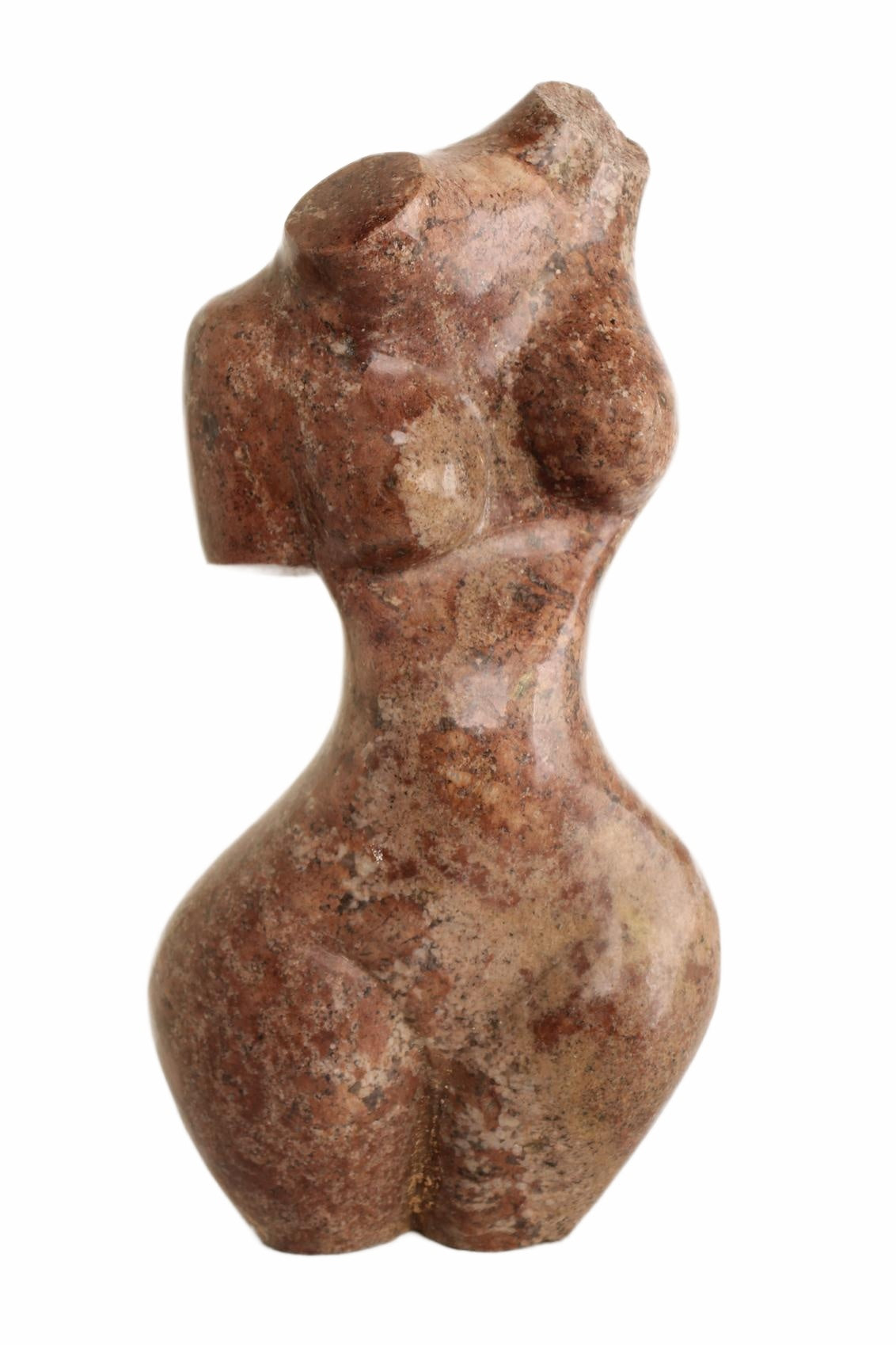 Shona Tribe Dolomite Female Torsos ~15.7" Tall (New 2026) - Sculpture & Statuary