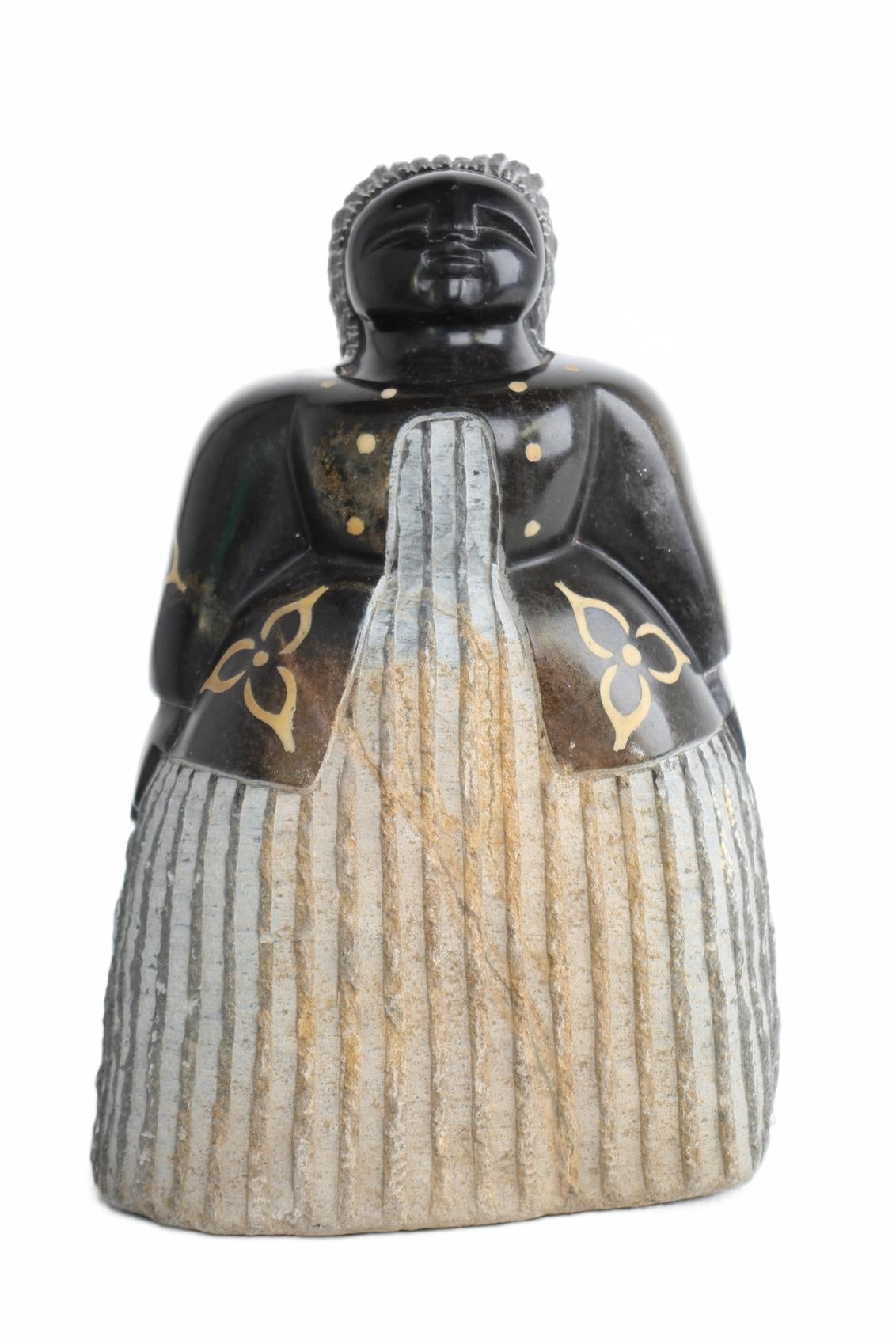 Shona Tribe Springstone Fat Mamas ~14.2" Tall (New 2026) - Sculpture & Statuary