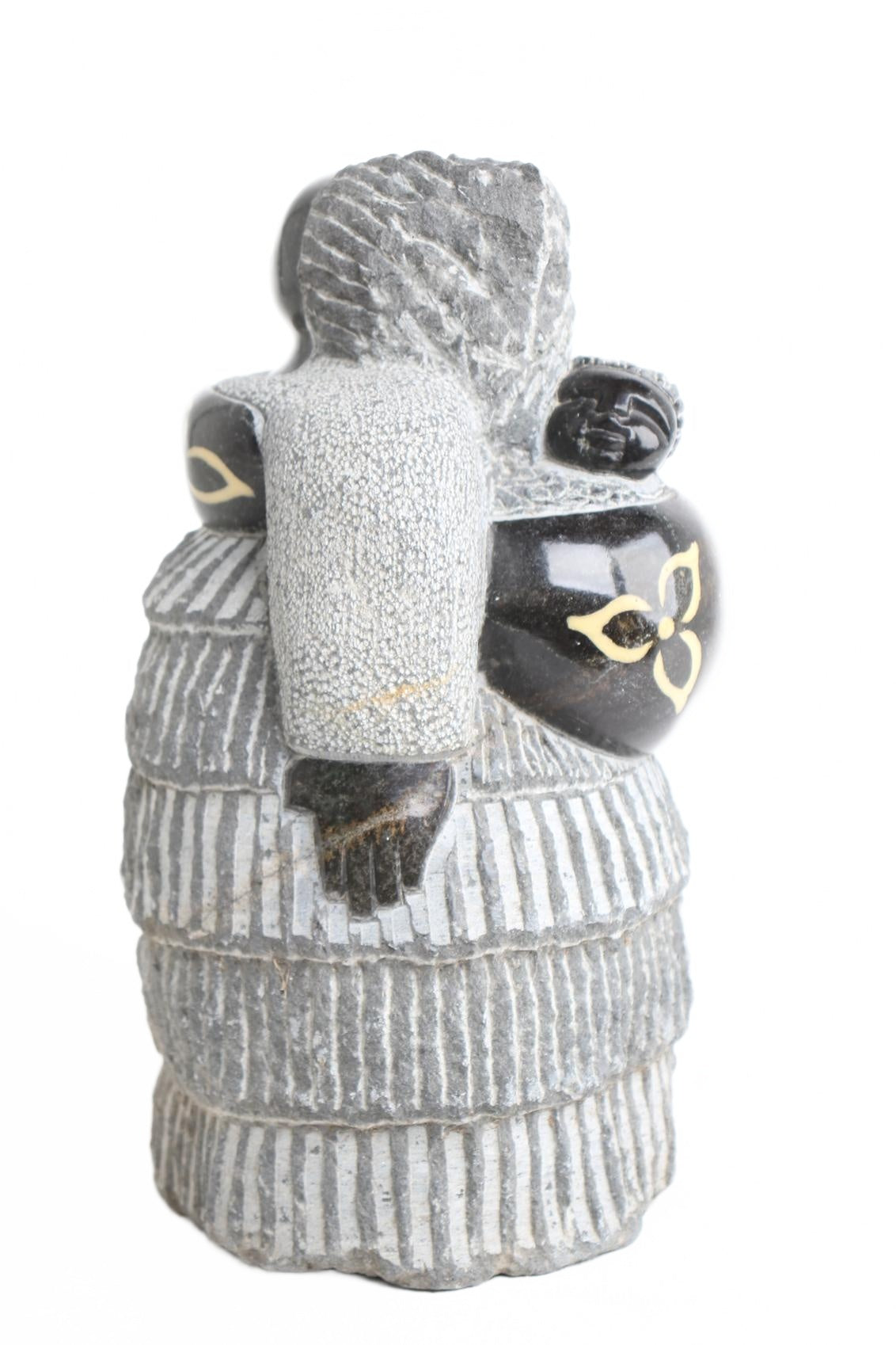 Shona Tribe Springstone Fat Mamas ~13.8" Tall (New 2026) - Sculpture & Statuary