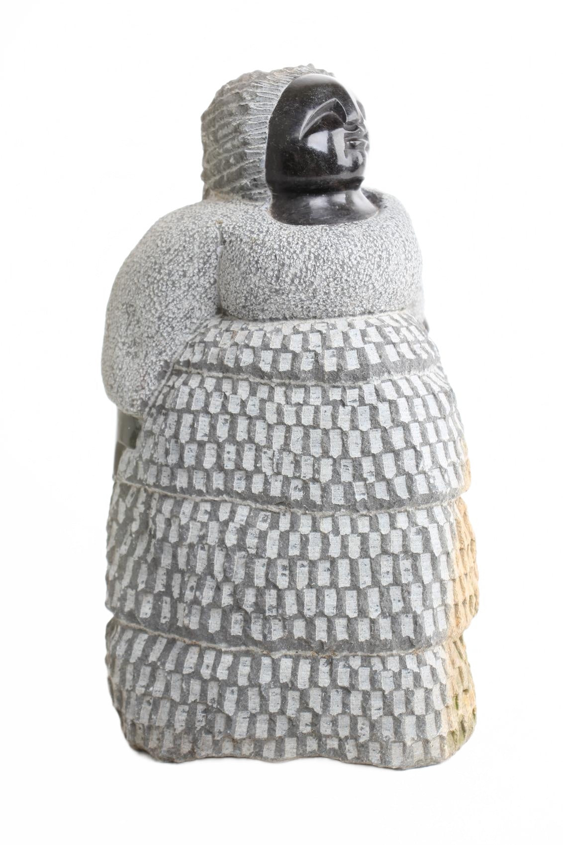 Shona Tribe Springstone Fat Mamas ~14.6" Tall (New 2026) - Sculpture & Statuary