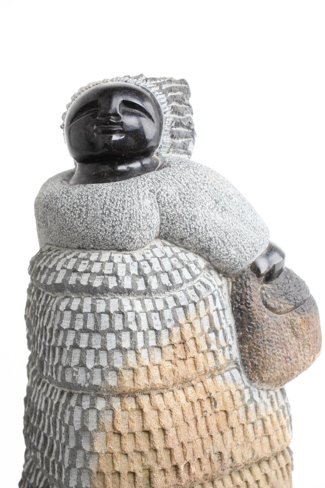 Shona Tribe Springstone Fat Mamas ~14.6" Tall (New 2026) - Sculpture & Statuary