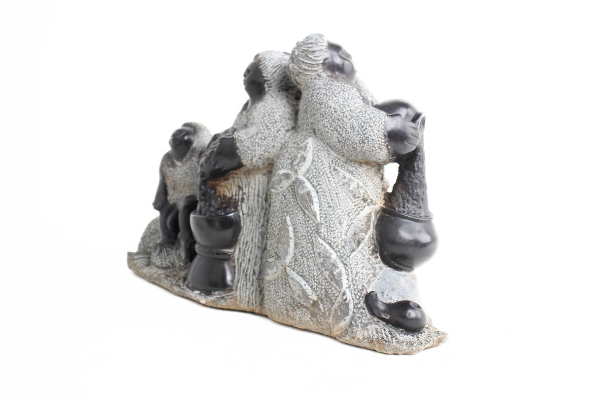 Shona Tribe Springstone Fat Mamas ~12.6" Tall (New 2026) - Sculpture & Statuary