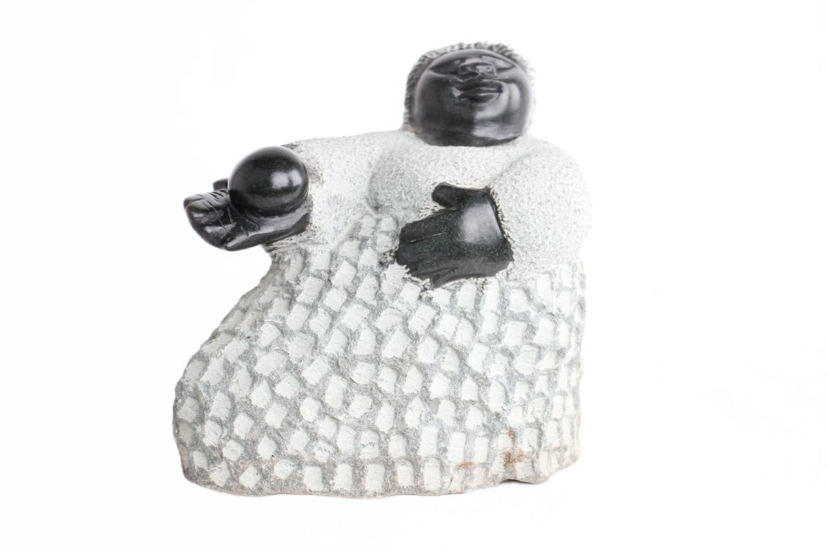 Shona Tribe Springstone Fat Mamas ~11.8" Tall (New 2026) - Sculpture & Statuary