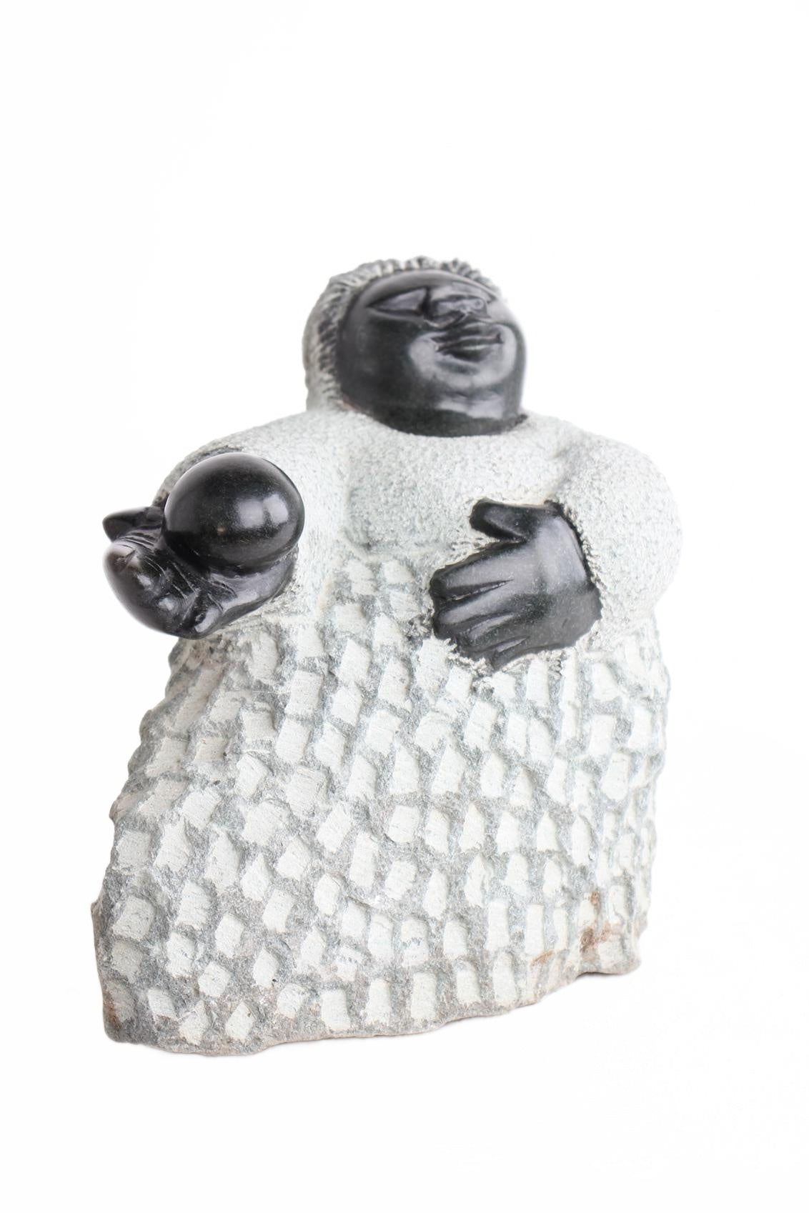 Shona Tribe Springstone Fat Mamas ~11.8" Tall (New 2026) - Sculpture & Statuary