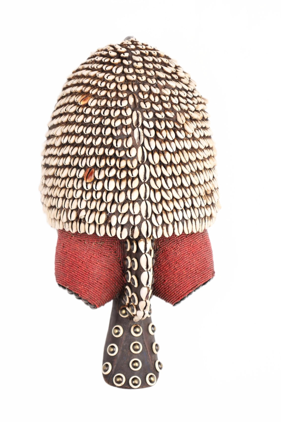 Basonge/Songye Tribe Beaded Mask ~17.3" Tall (New 2026) - Masks