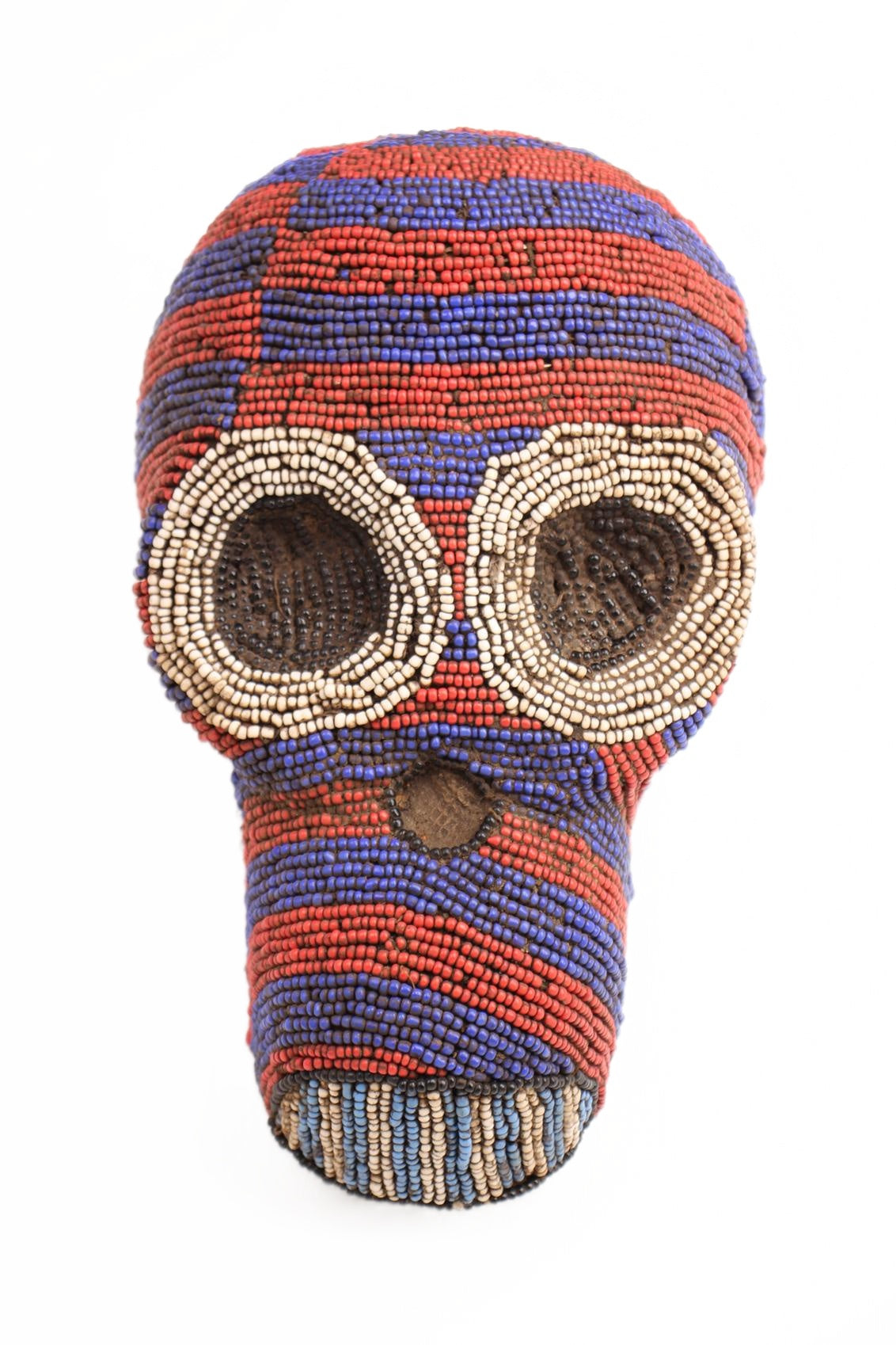 Baule Tribe Beaded Mask ~12.6" Tall (New 2026) - Masks