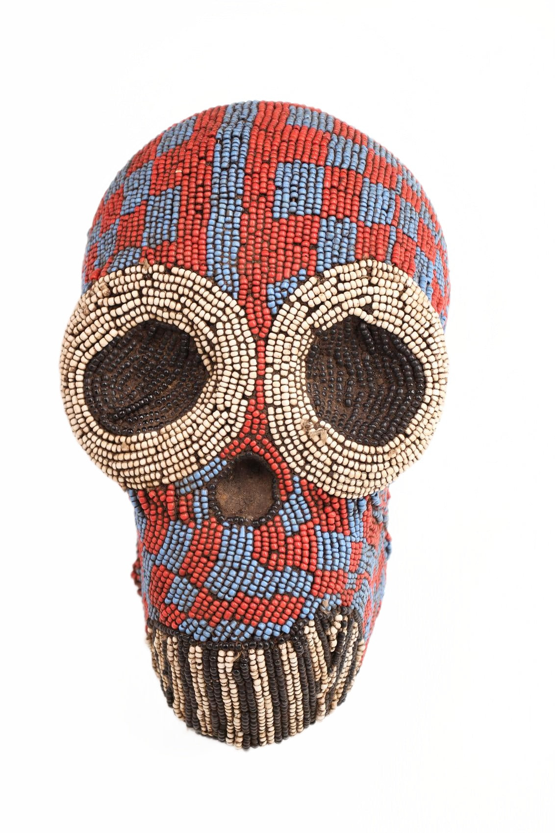 Baule Tribe Beaded Mask ~15.7" Tall (New 2026) - Masks
