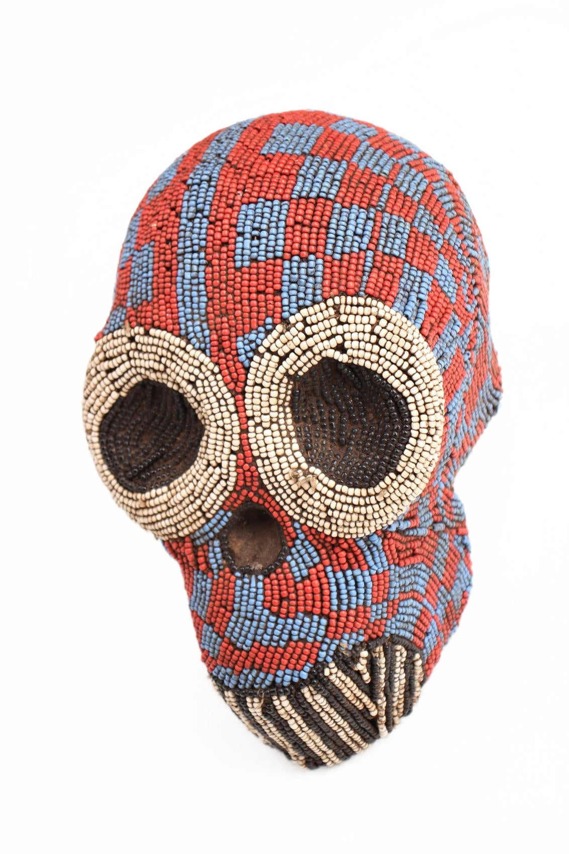 Baule Tribe Beaded Mask ~15.7" Tall (New 2026) - Masks