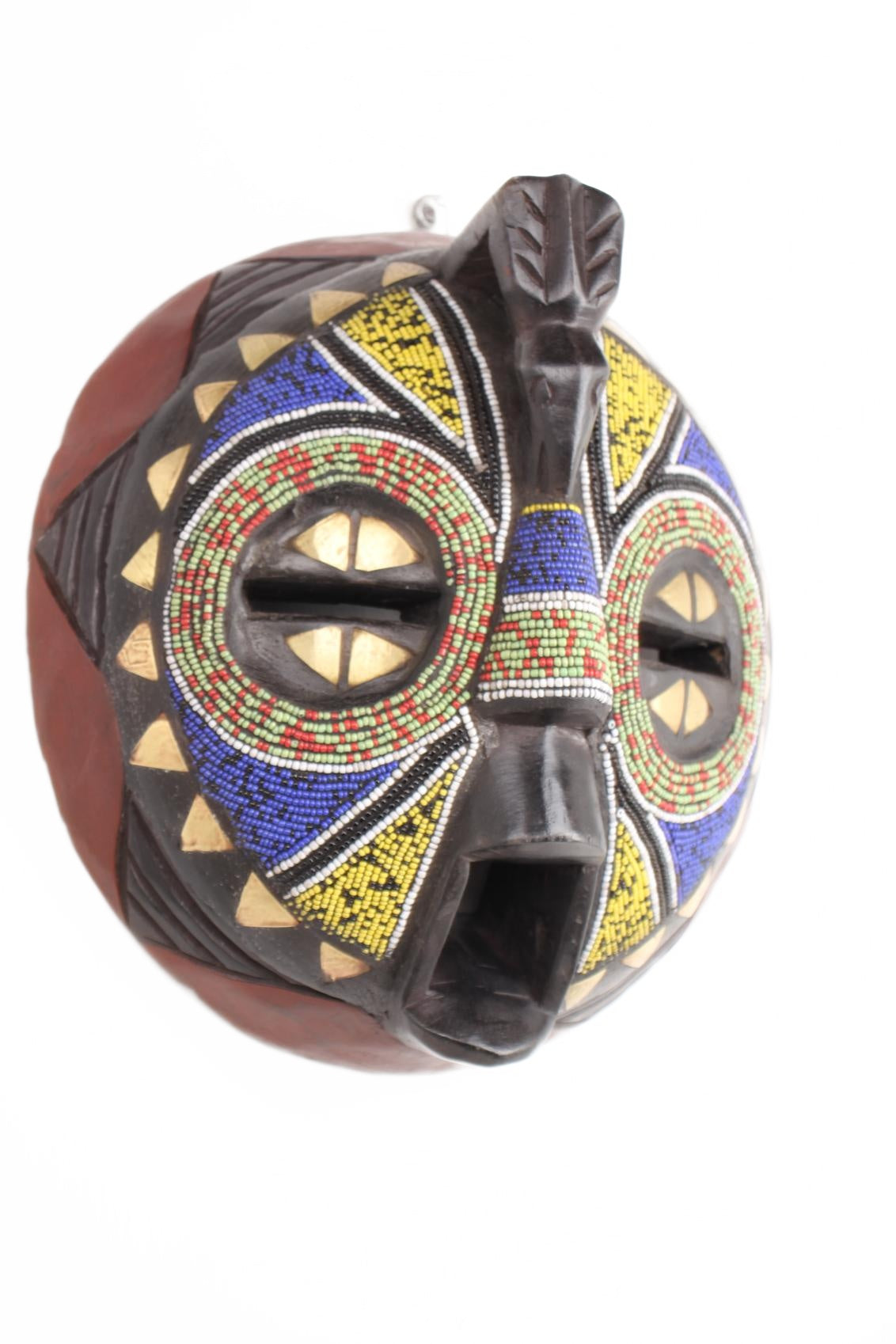 Ashanti Tribe Mask ~13.8" Tall (New 2026) - Masks
