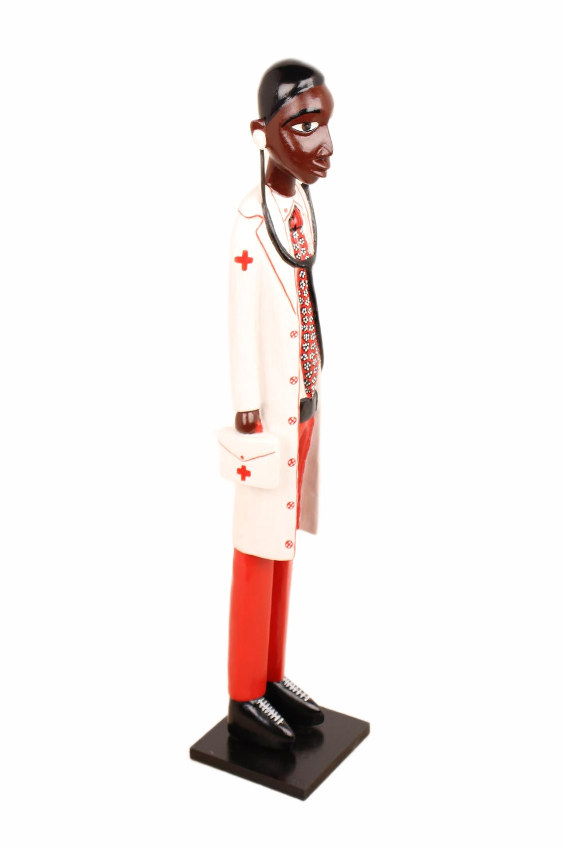 Baule Tribe African Colonial Figures ~33.1" Tall (New 2026) - Sculpture & Statuary