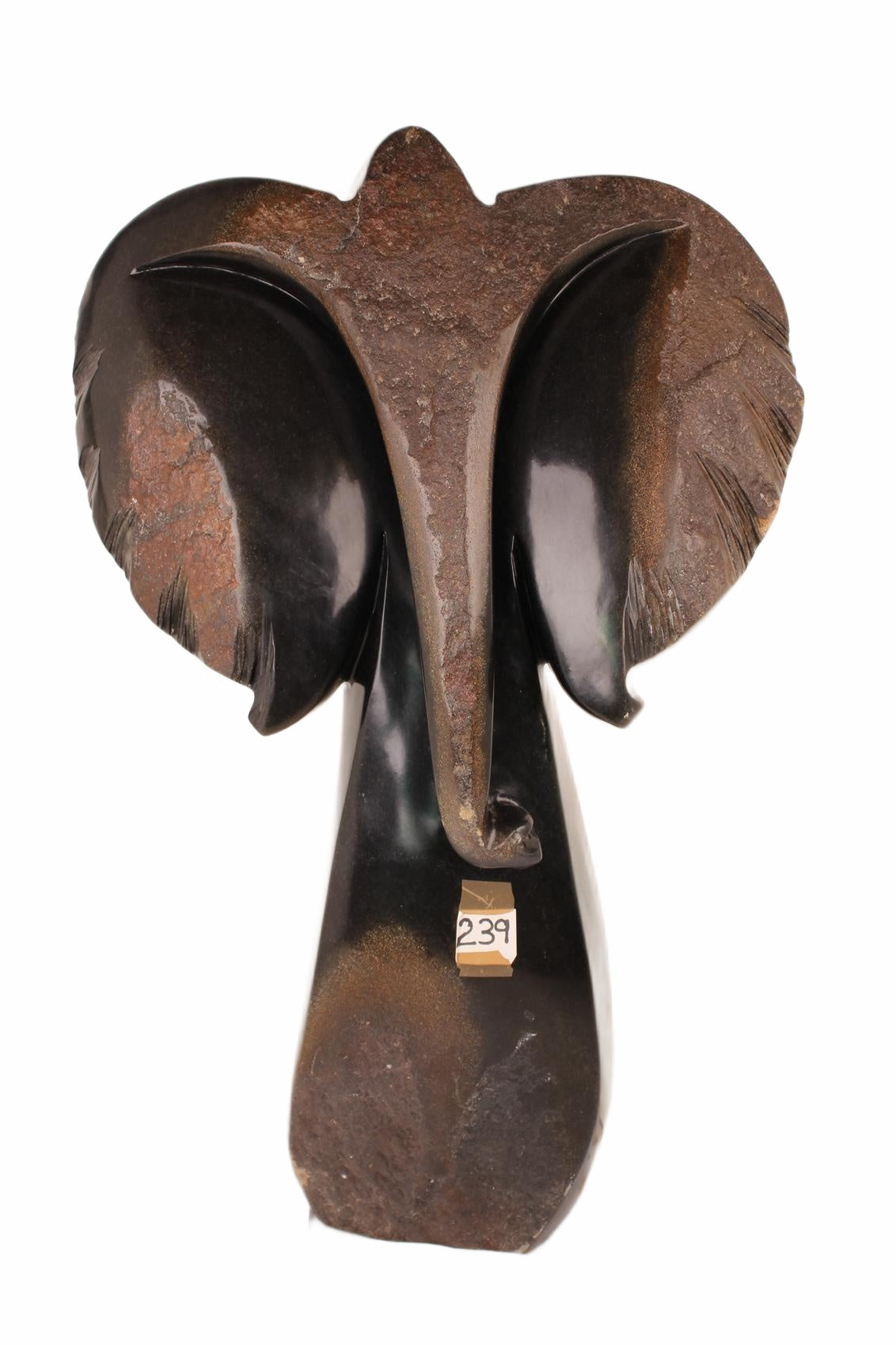 Shona Tribe Springstone Elephant ~36.2" Tall (New 2026) - Sculpture & Statuary