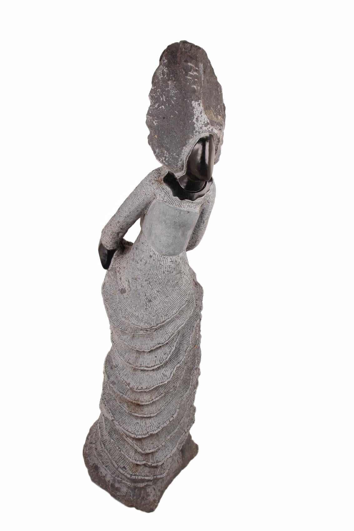 Shona Tribe Springstone Mother and Child ~46.1" Tall (New 2026) - Sculpture & Statuary