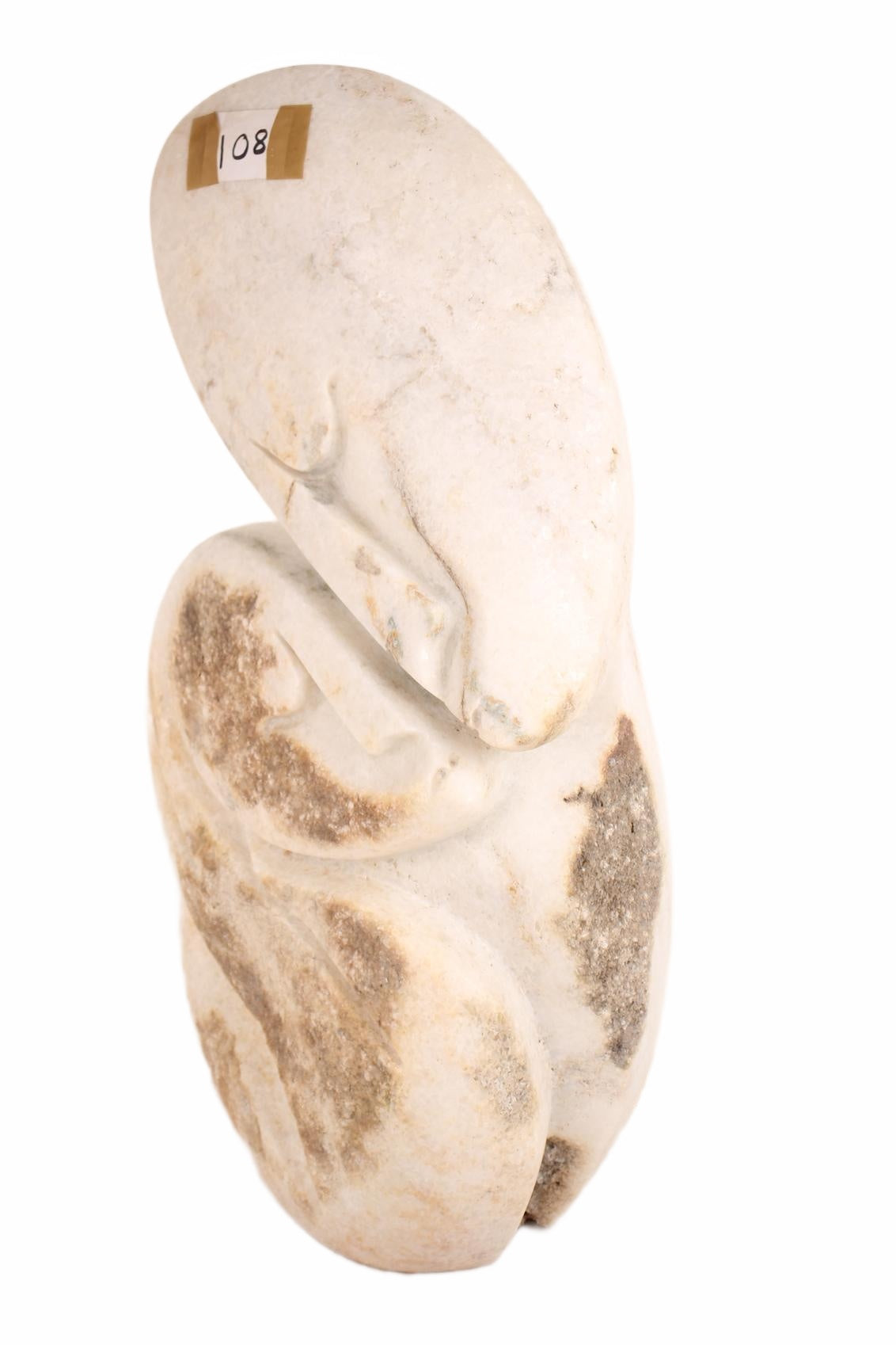 Shona Tribe Dolomite Mother and Child ~29.5" Tall (New 2026) - Sculpture & Statuary