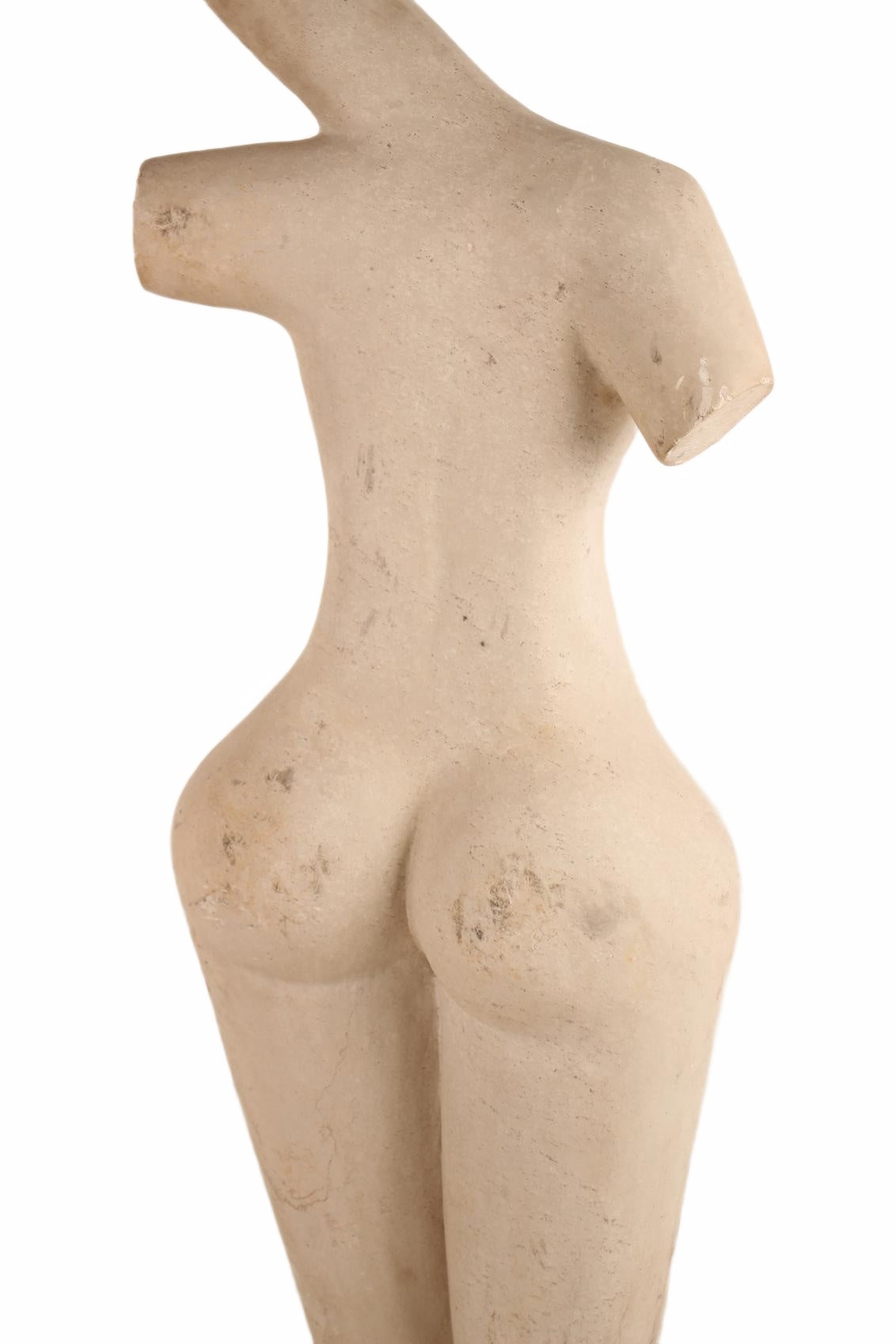 Shona Tribe Dolomite Female Torsos ~38.6" Tall (New 2026) - Sculpture & Statuary