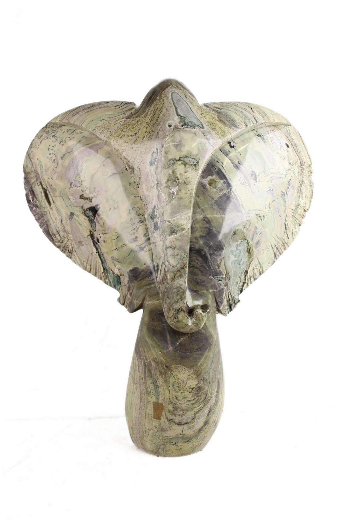 Shona Tribe Butter Jade Elephant ~39.8" Tall (New 2026)