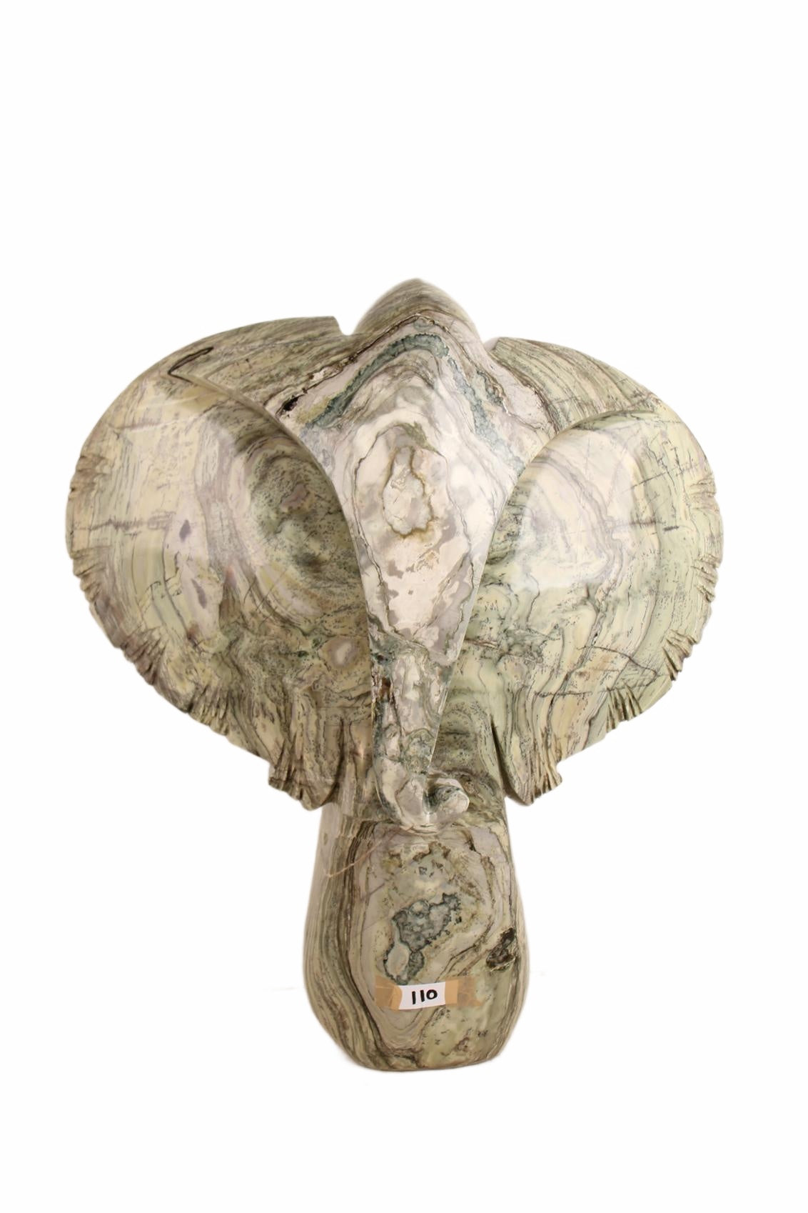 Shona Tribe Butter Jade Elephant ~39.8" Tall (New 2026)