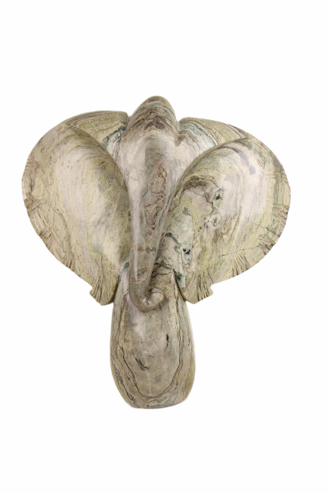 Shona Tribe Butter Jade Elephant ~37.4" Tall (New 2026)