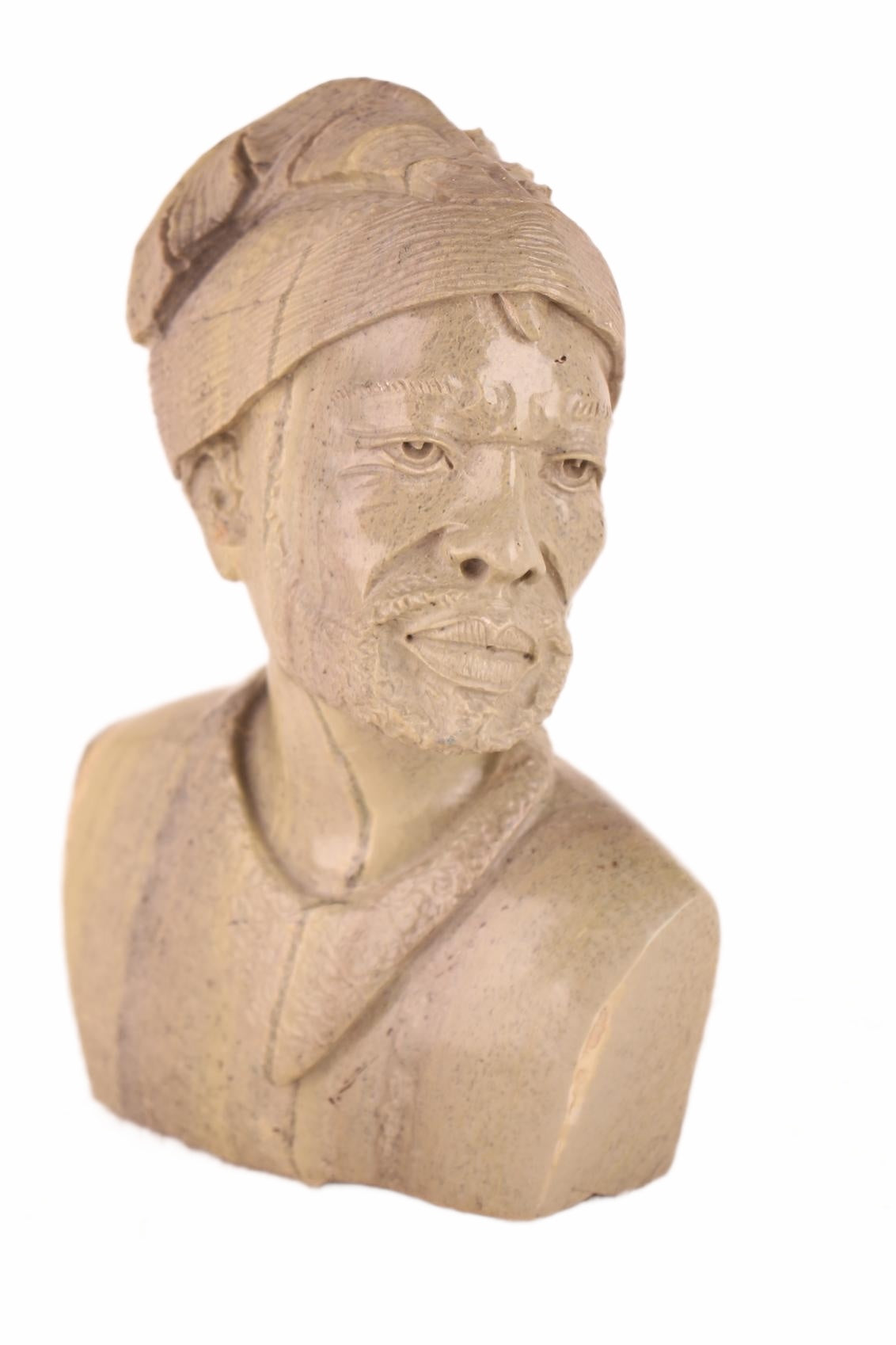 Shona Tribe Butter Jade Head ~10.6" Tall (New 2026) - Sculpture & Statuary