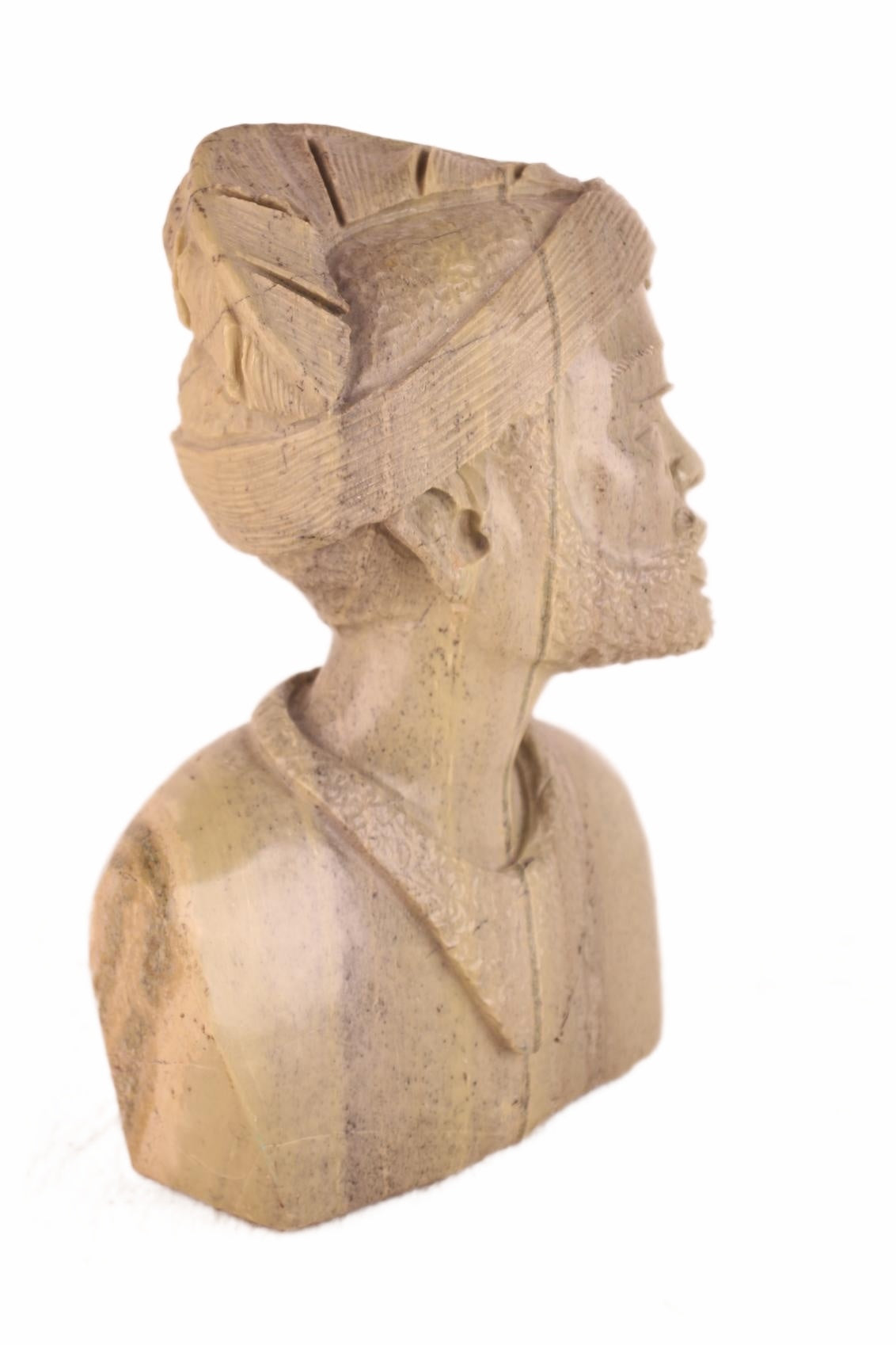Shona Tribe Butter Jade Head ~10.6" Tall (New 2026) - Sculpture & Statuary