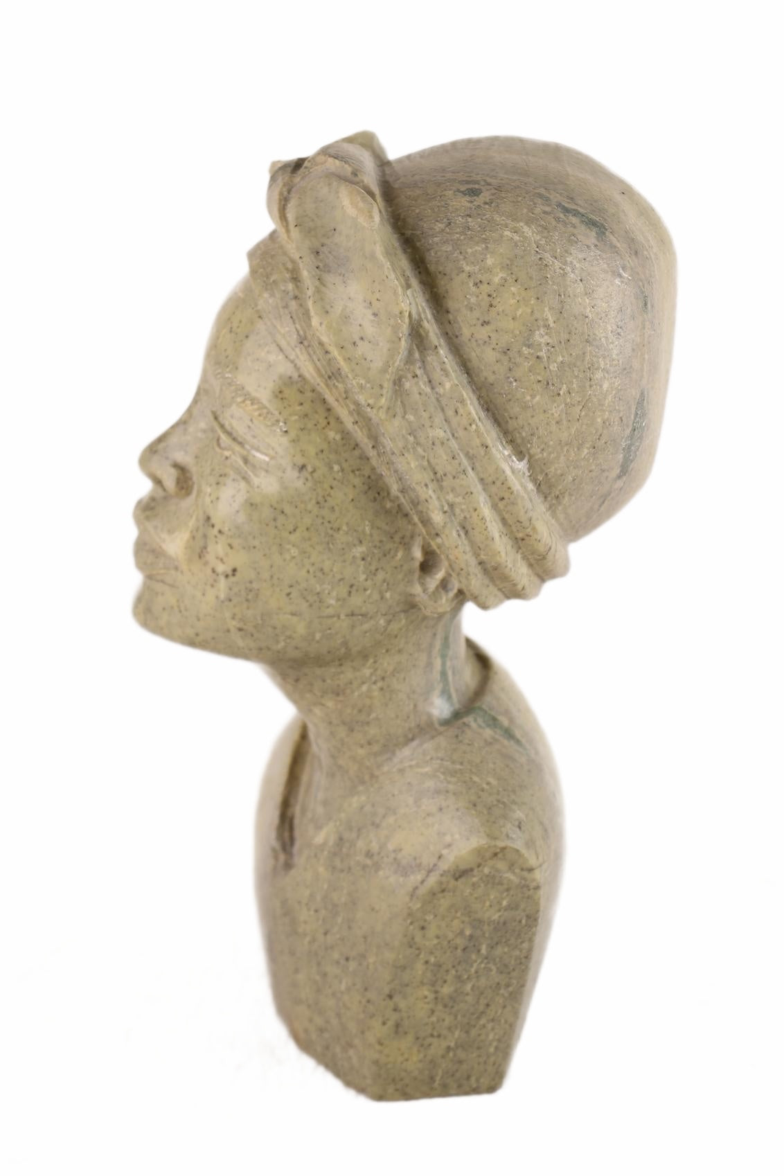 Shona Tribe Butter Jade Head ~10.6" Tall (New 2026) - Sculpture & Statuary