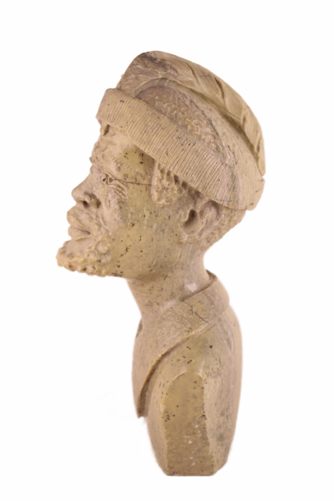 Shona Tribe Butter Jade Head ~11.4" Tall (New 2026) - Sculpture & Statuary