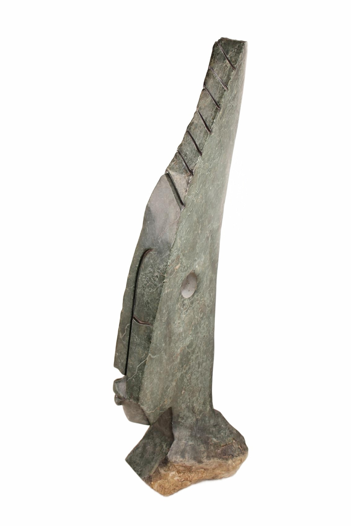 Shona Tribe Opal Stone Sculpture ~47.2" Tall (New 2026) - Sculpture & Statuary