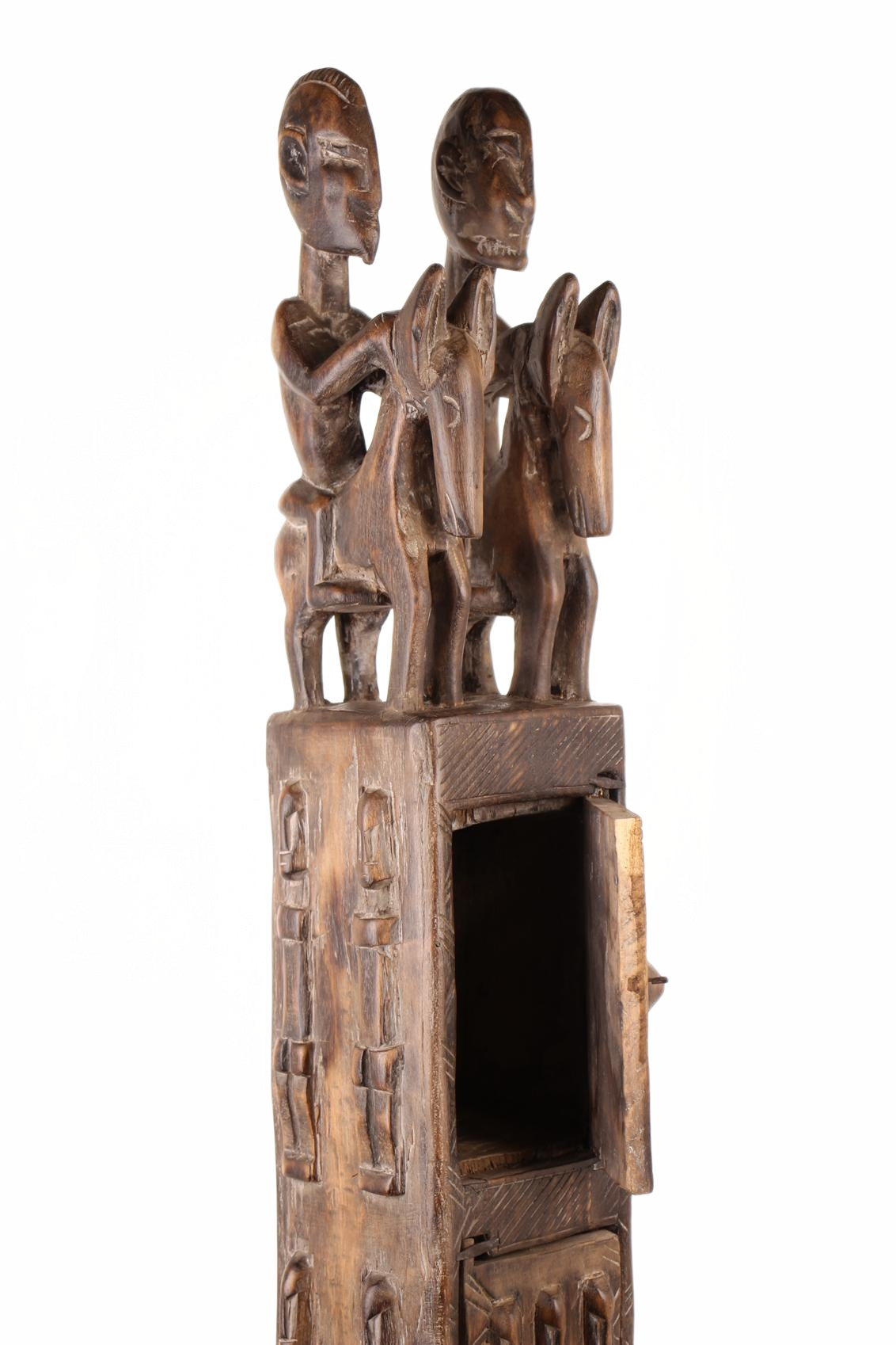 Dogon Tribe Jewelry Box ~59.8" Tall (New 2026) - Sculpture & Statuary